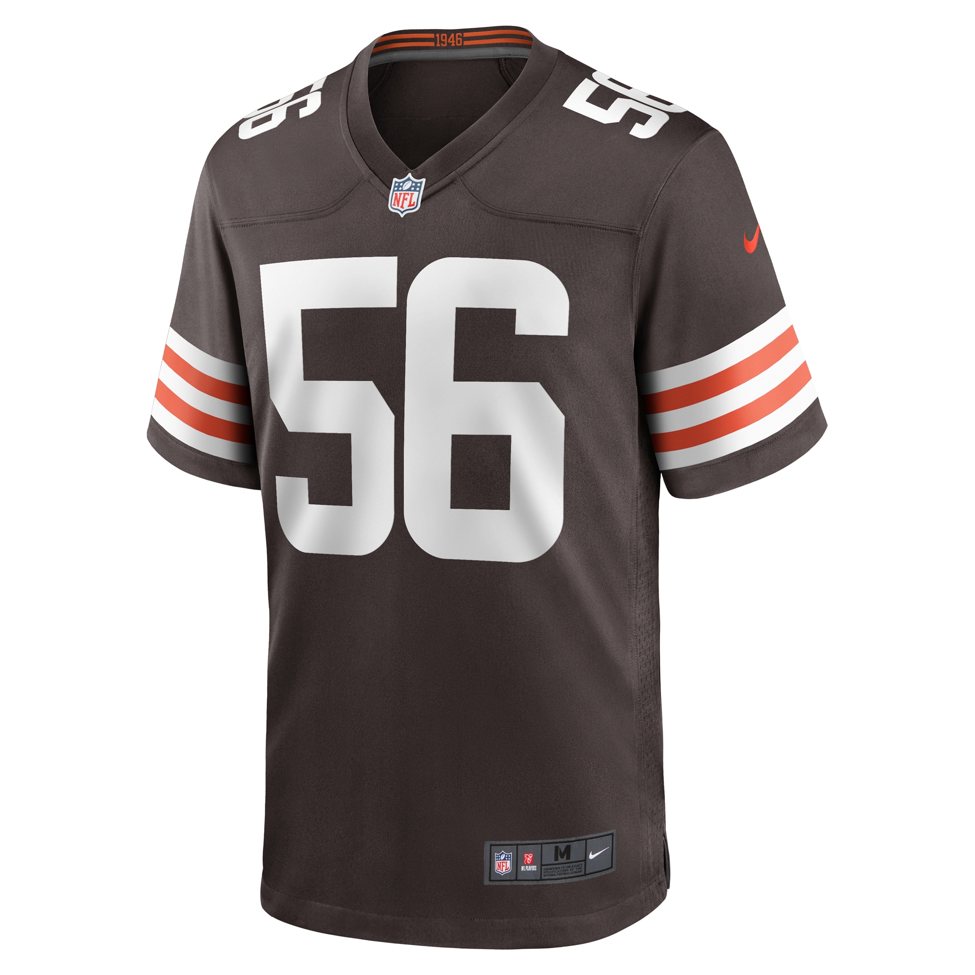 Luke Wypler Cleveland Browns Nike Team Game Jersey -  Brown