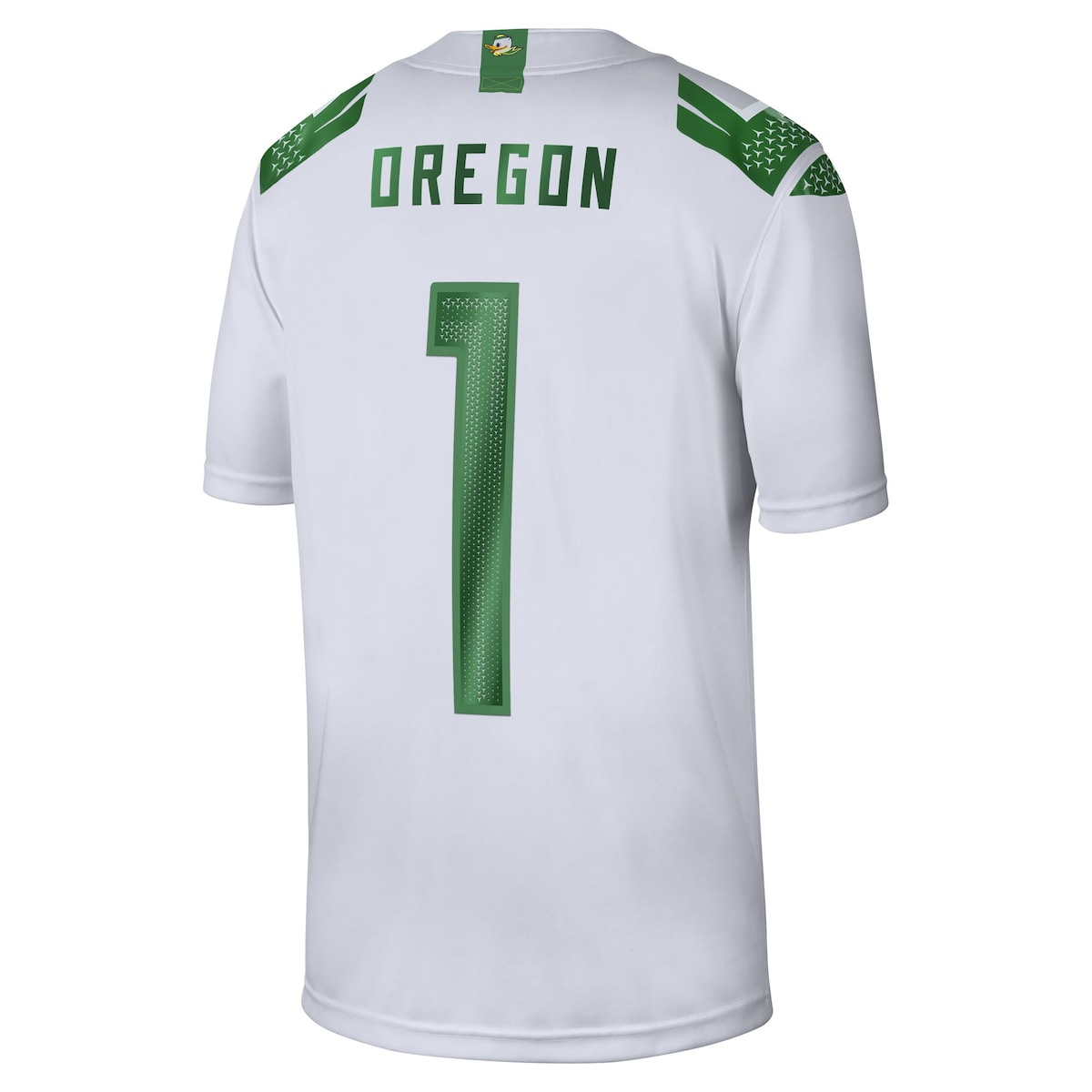 Men's  Nike Oregon #1 Game Jersey - White