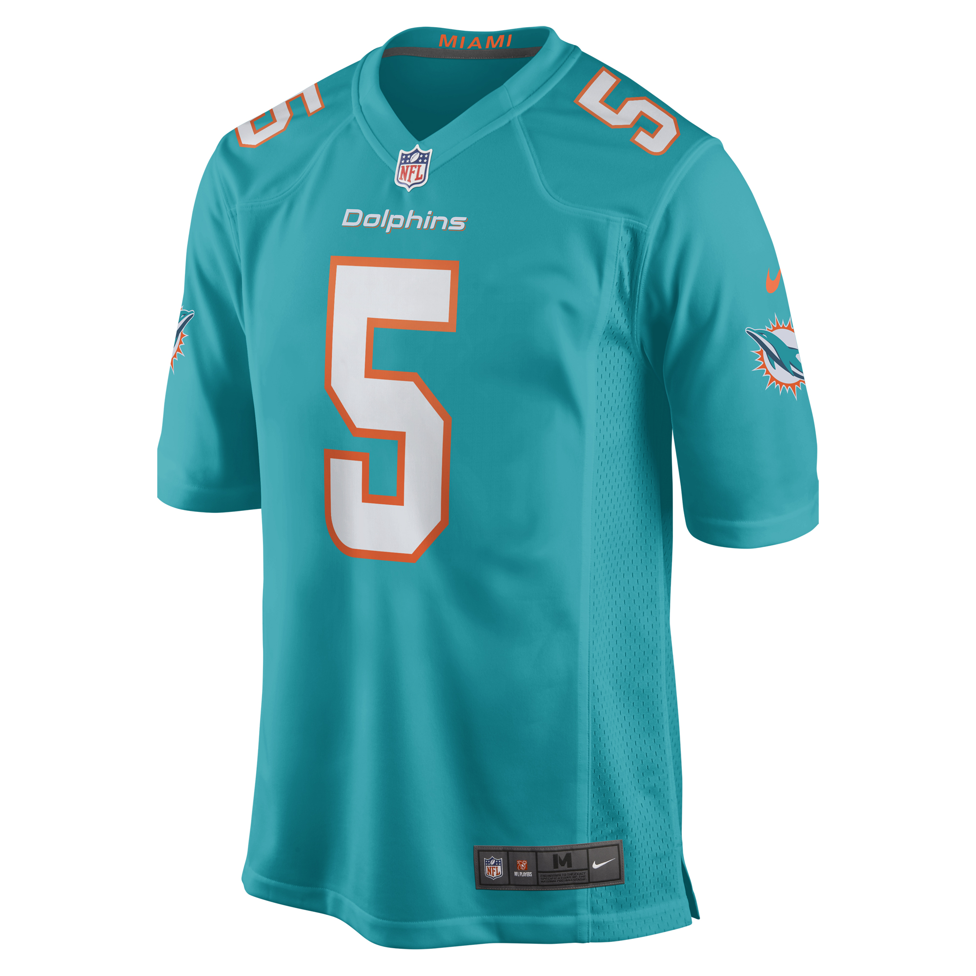 Jalen Ramsey Miami Dolphins Nike Team Color Game Jersey - Aqua