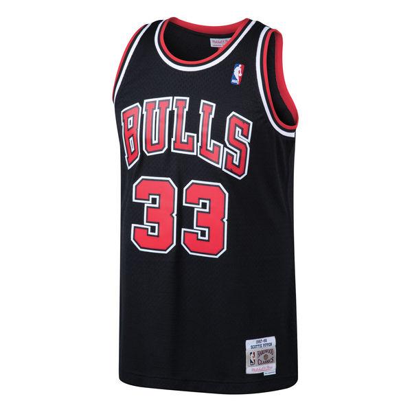 Men's Chicago Bulls Scottie Pippen Mitchell & Ness Black 1997-98 Hardwood Classics Swingman Jersey
