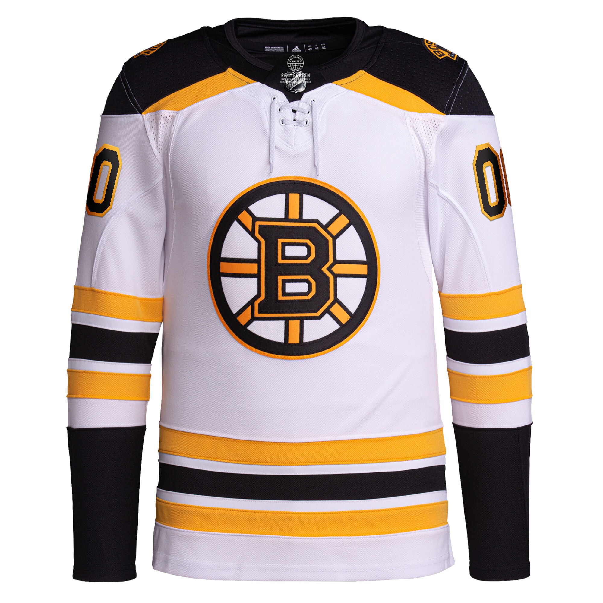 Boston Bruins adidas Away Primegreen Authentic Pro Custom Jersey - White