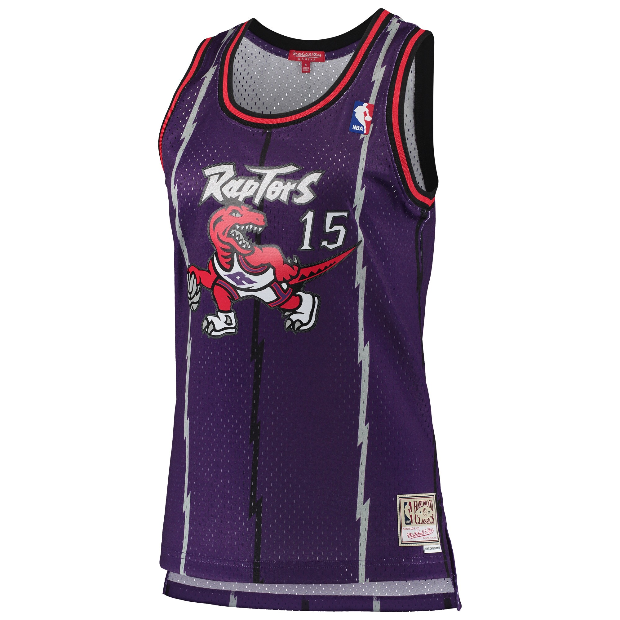 Vince Carter Toronto Raptors Mitchell & Ness Women's 1998-99 Hardwood Classics Swingman Jersey - Purple