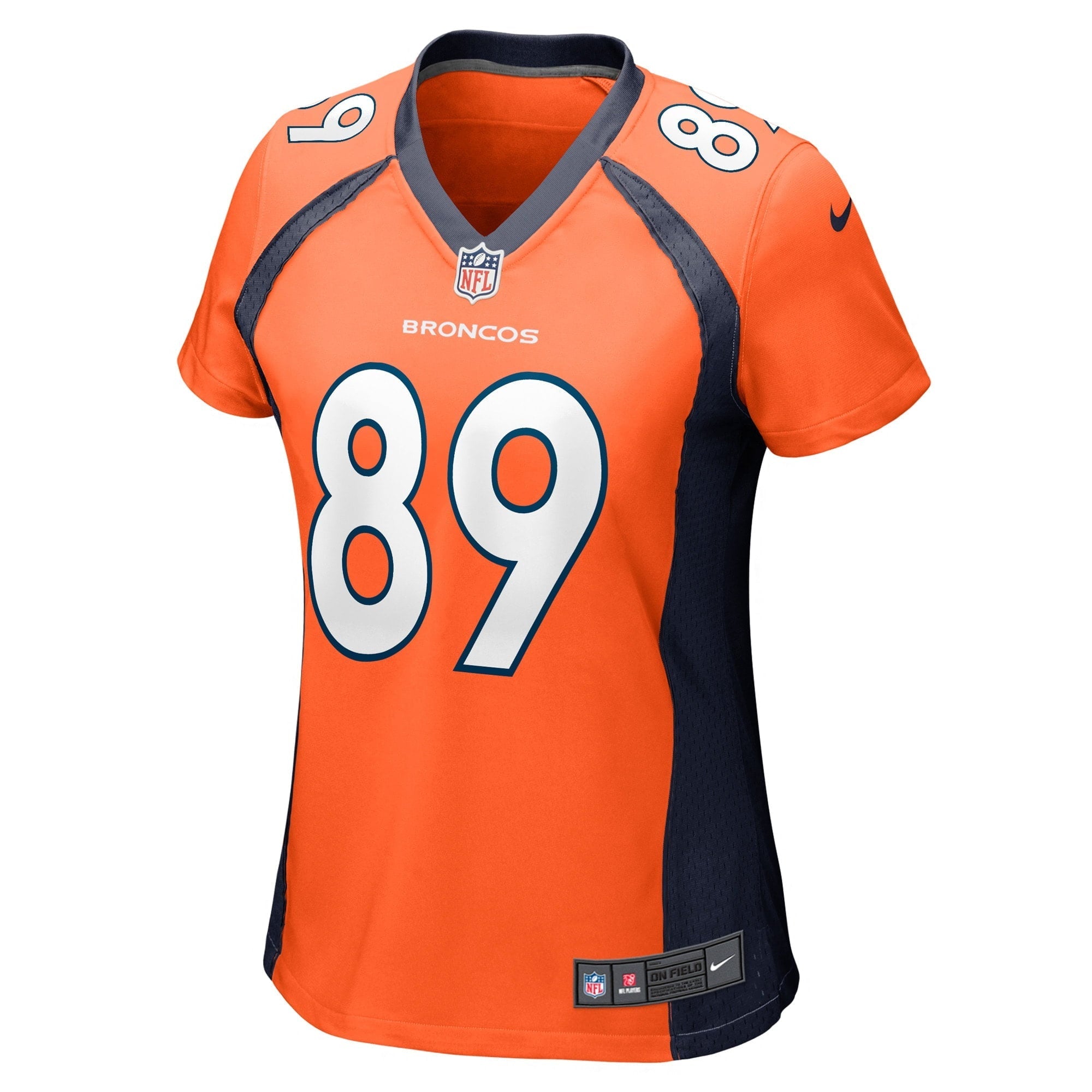 Women's Nike Brandon Johnson Orange Denver Broncos Game Player Jersey