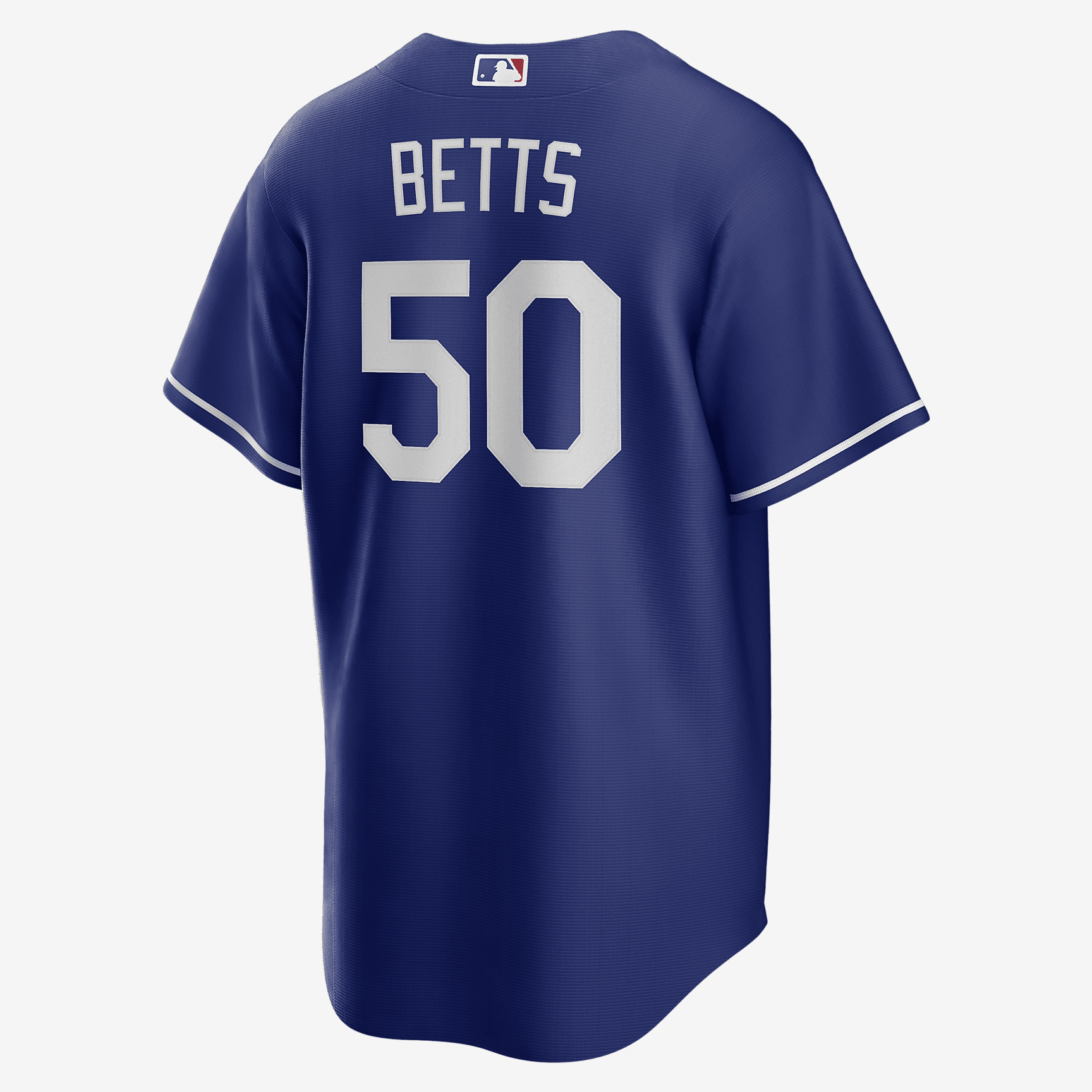 MLB Los Angeles Dodgers (Mookie Betts) Men's Replica Baseball Jersey - Deep Royal/White