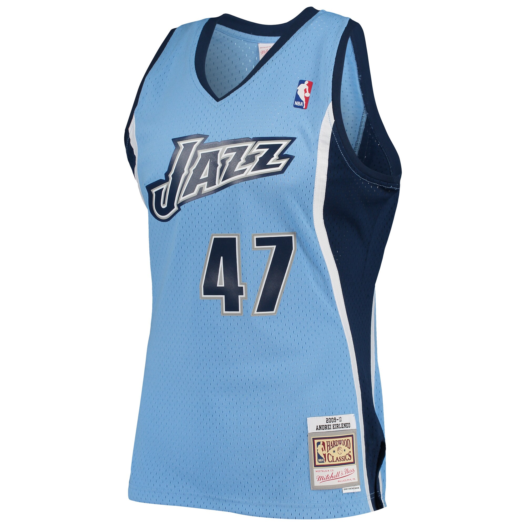 Andrei Kirilenko Utah Jazz Mitchell & Ness Hardwood Classics Swingman Jersey - Powder Blue