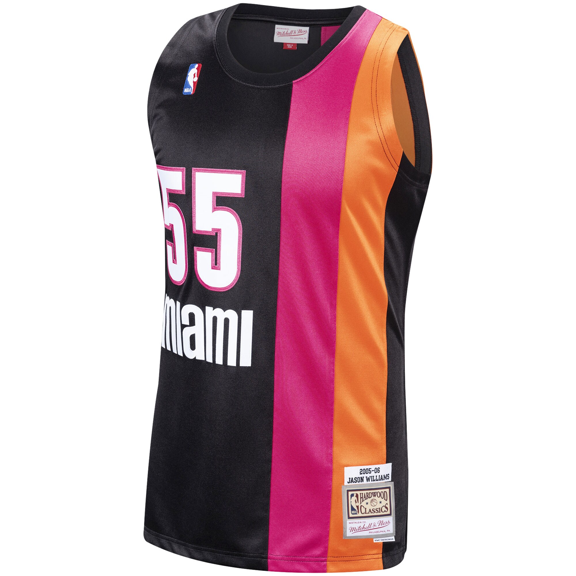 Jason Williams Miami Heat Mitchell & Ness Hardwood Classics Swingman Jersey - Black