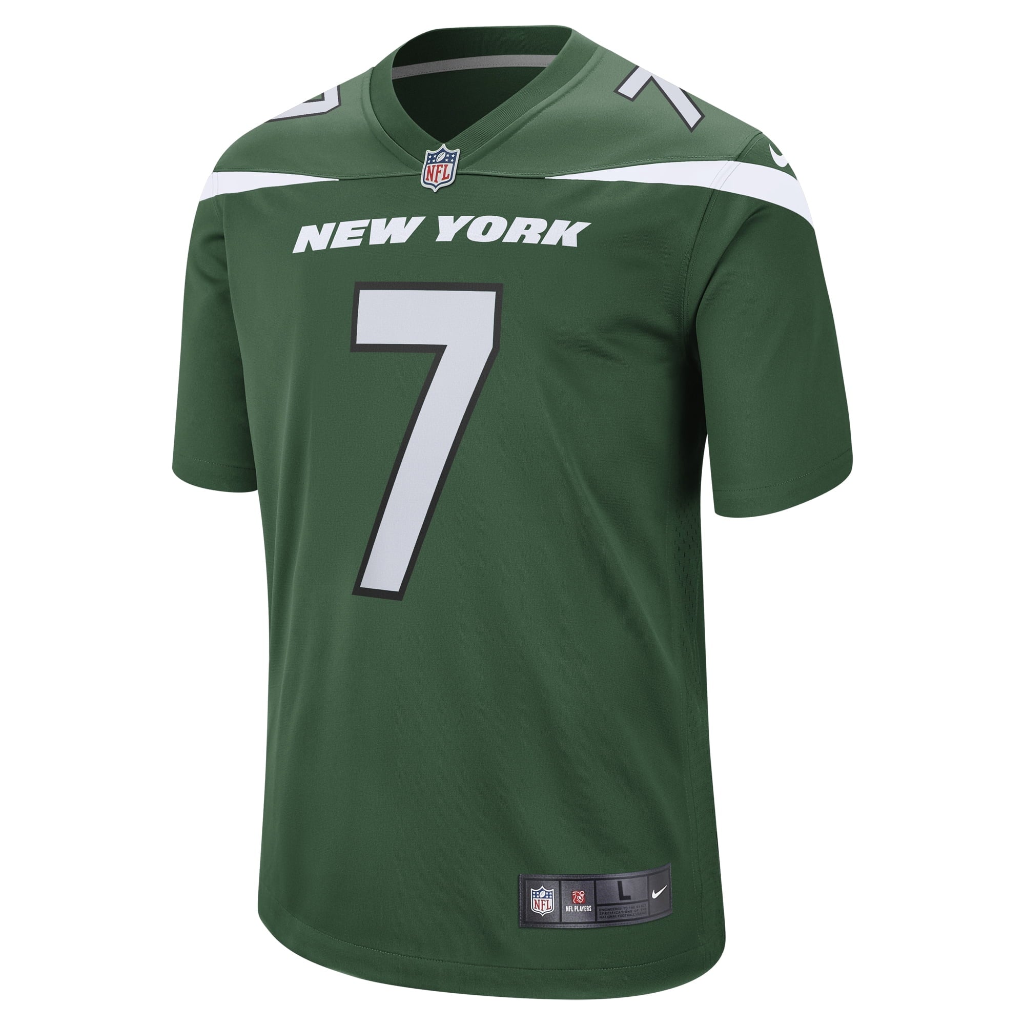 Men's Nike Tim Boyle Gotham Green New York Jets Game Jersey