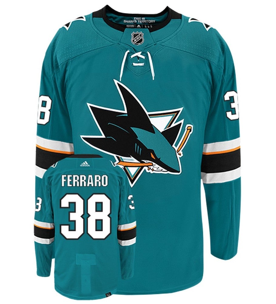 Mario Ferraro San Jose Sharks Adidas Primegreen Authentic NHL Hockey Jersey