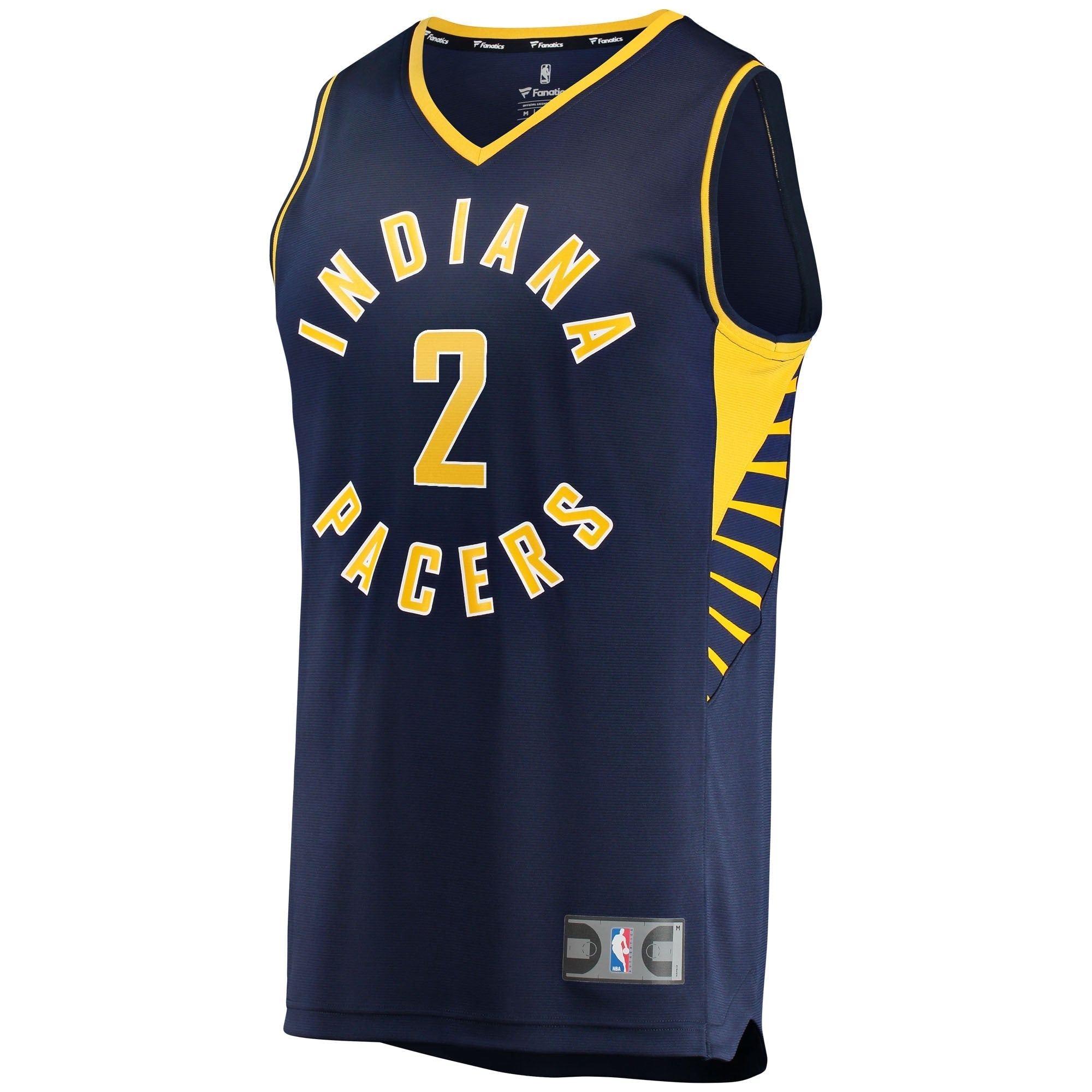 Men's Fanatics Branded Andrew Nembhard Navy Indiana Pacers 2021/22 Fast Break Replica Jersey - Icon Edition