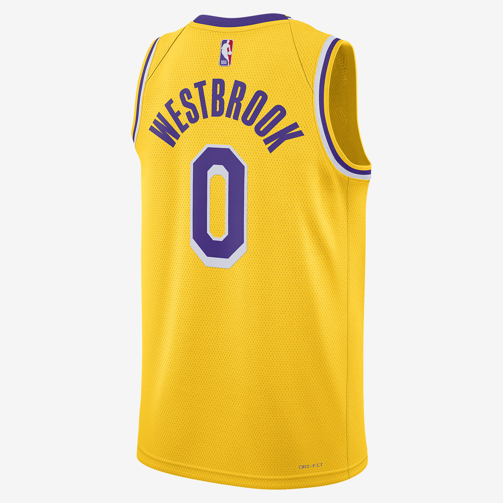 Los Angeles Lakers Icon Edition 2022/23 Nike Dri-FIT NBA Swingman Jersey - Amarillo