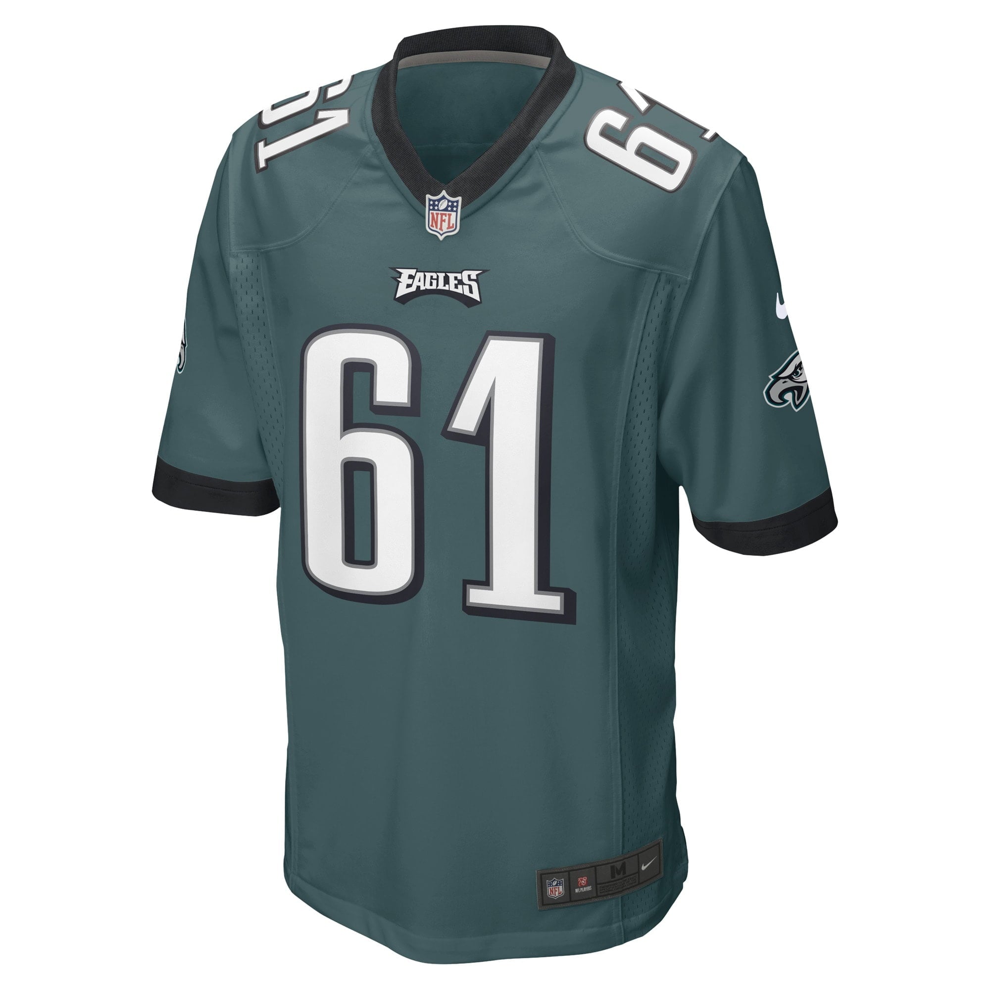 Men's Nike Josh Sills Midnight Green Philadelphia Eagles Game Player Jersey