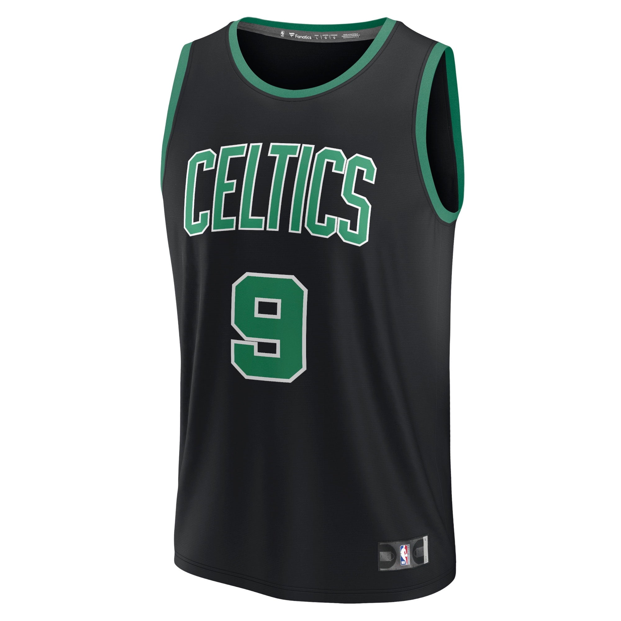 Men's Fanatics Branded Derrick White Black Boston Celtics Fast Break Replica Player Jersey - Statement Edition