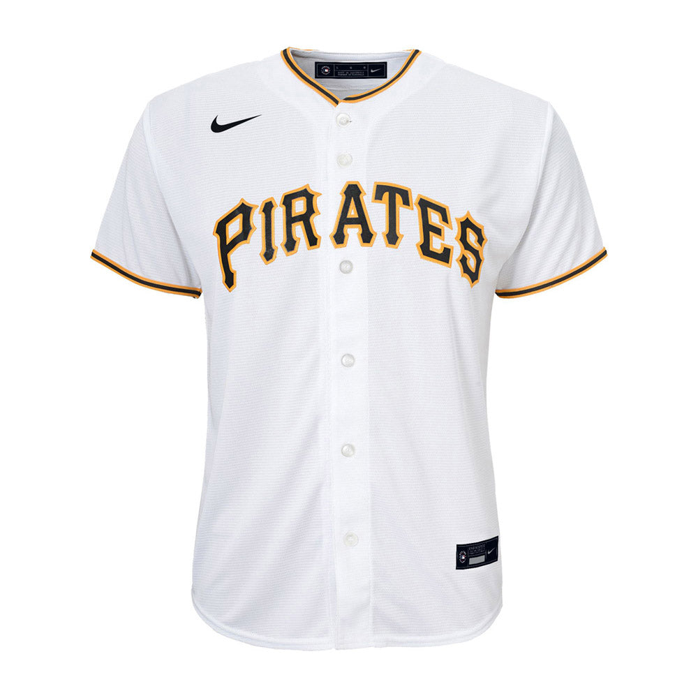 Youth Pittsburgh Pirates Ke��Bryan Hayes Cool Base Replica Home Jersey - White