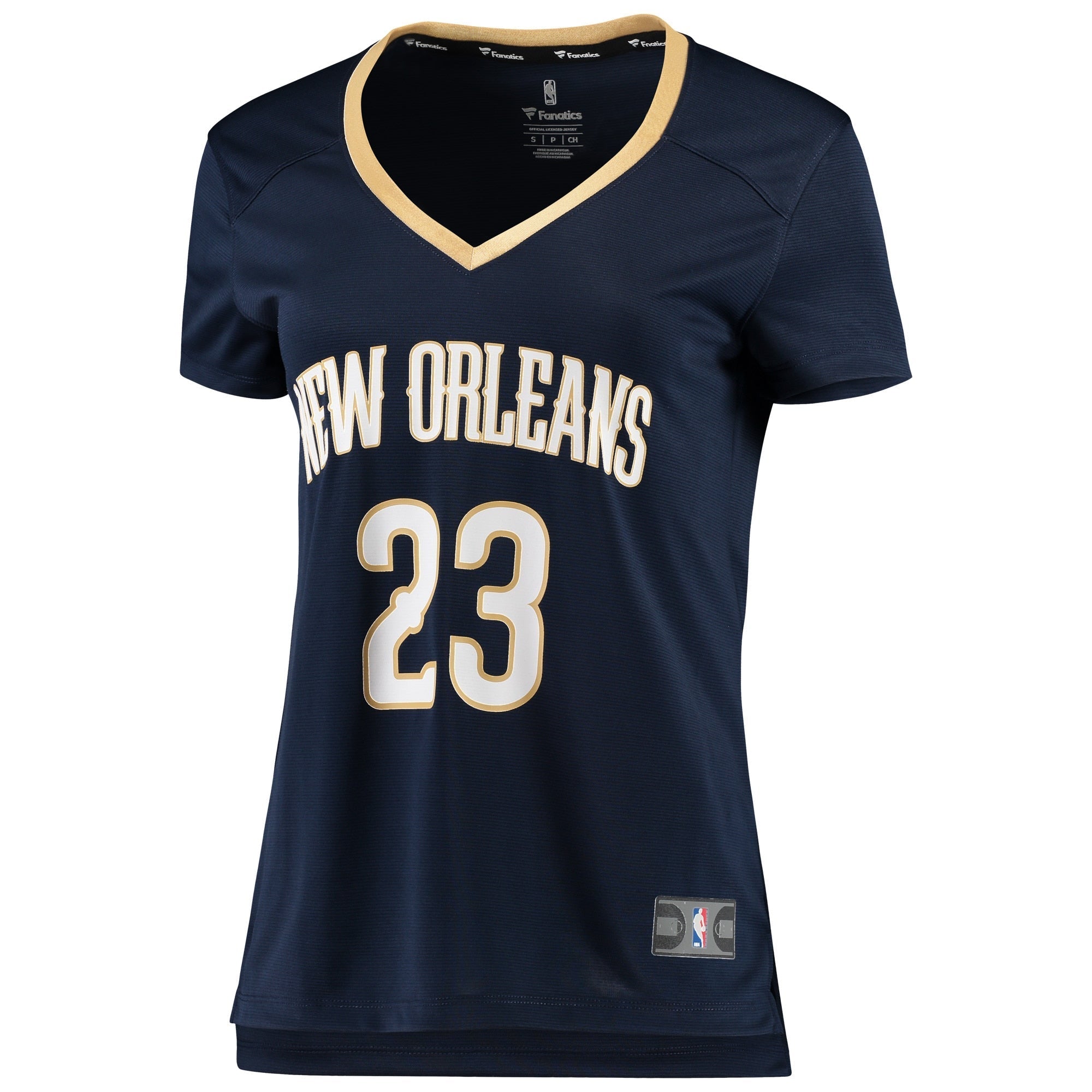 Women's Fanatics Branded Anthony Davis Navy New Orleans Pelicans Fast Break Replica Jersey - Icon Edition