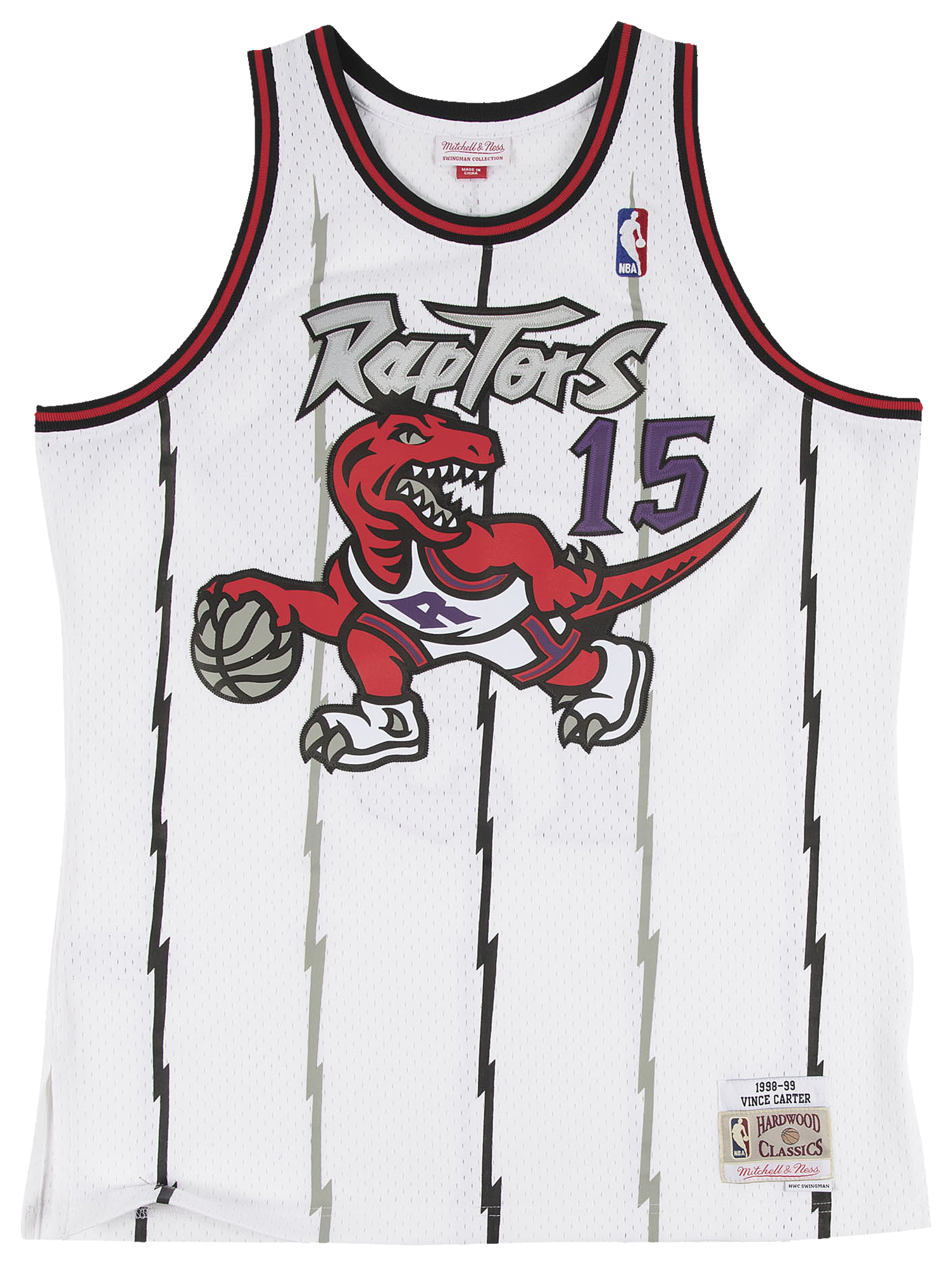 Men's Carter Vince Mitchell & Ness Raptors Swingman Jersey - White