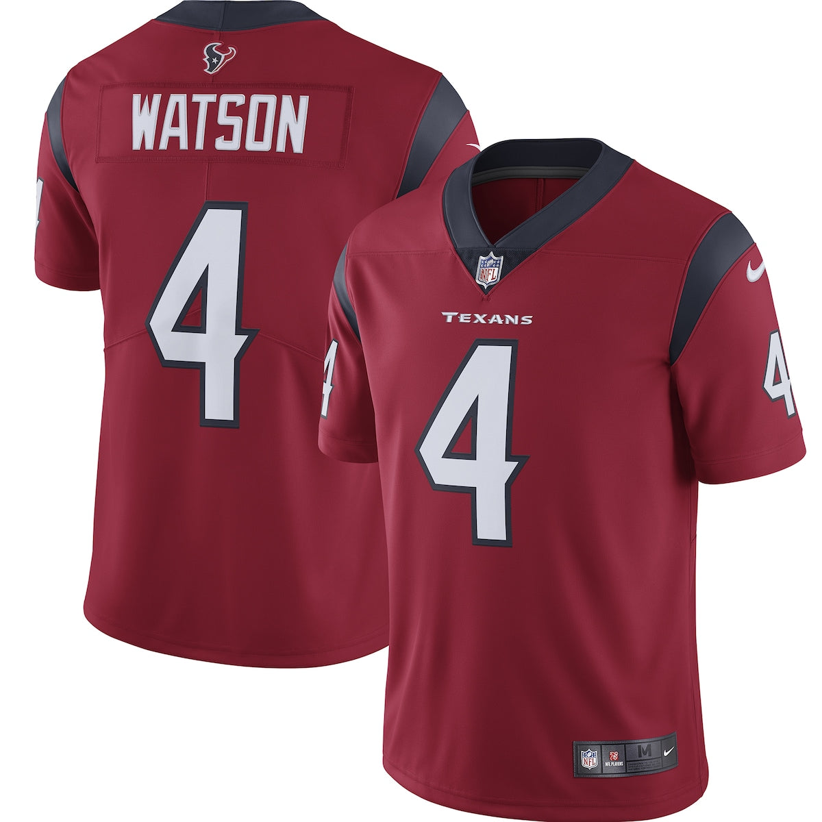 Men's Deshaun Watson Nike Texans Color Rush Vapor Limited Jersey - Red