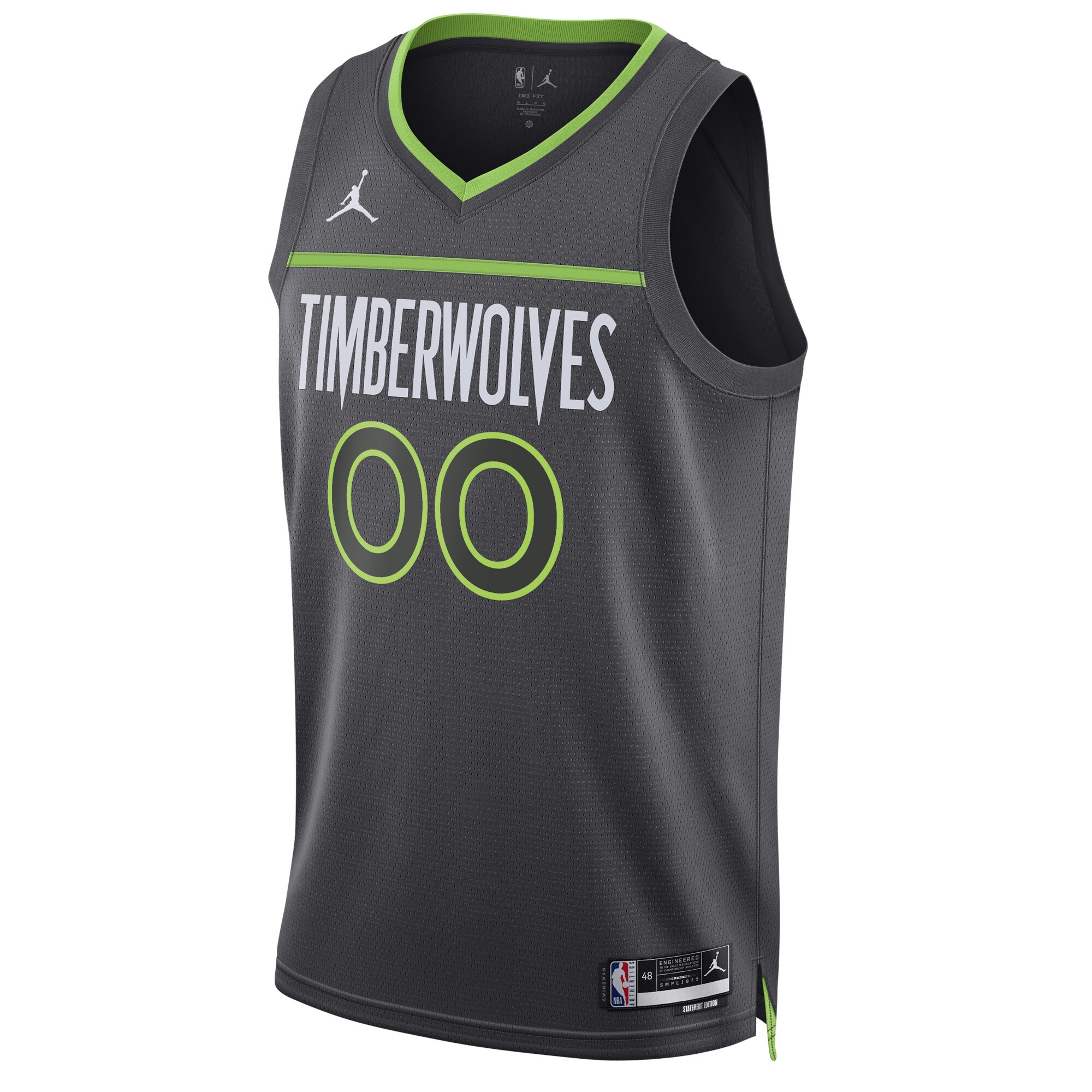 Minnesota Timberwolves Jordans Brand Unisex 2022/23 Swingman Custom Jersey - Statement Edition - Black