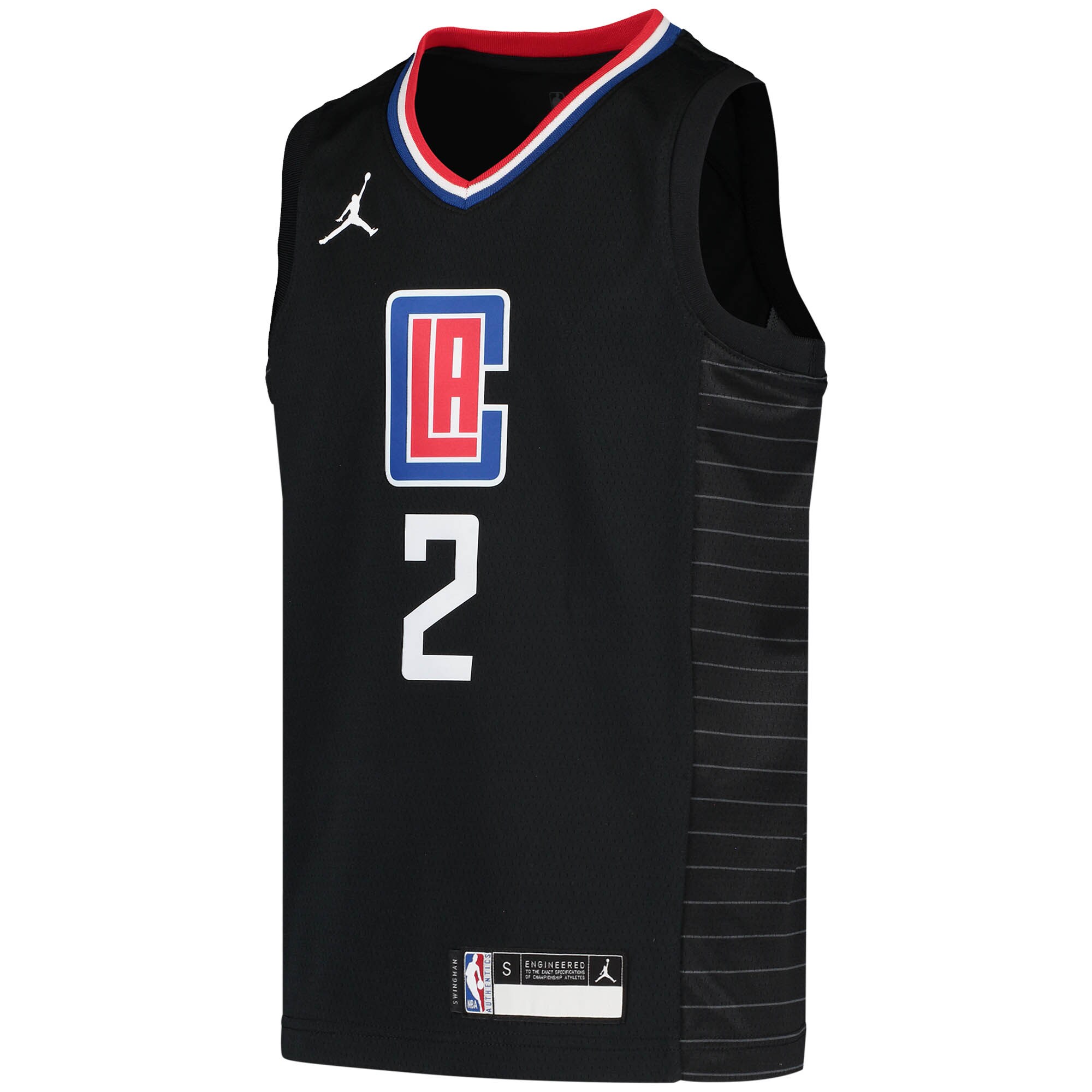 Kawhi Leonard LA Clippers Jordans Brand Youth 2020/21 Swingman Player Jersey - Black - Statement Edition