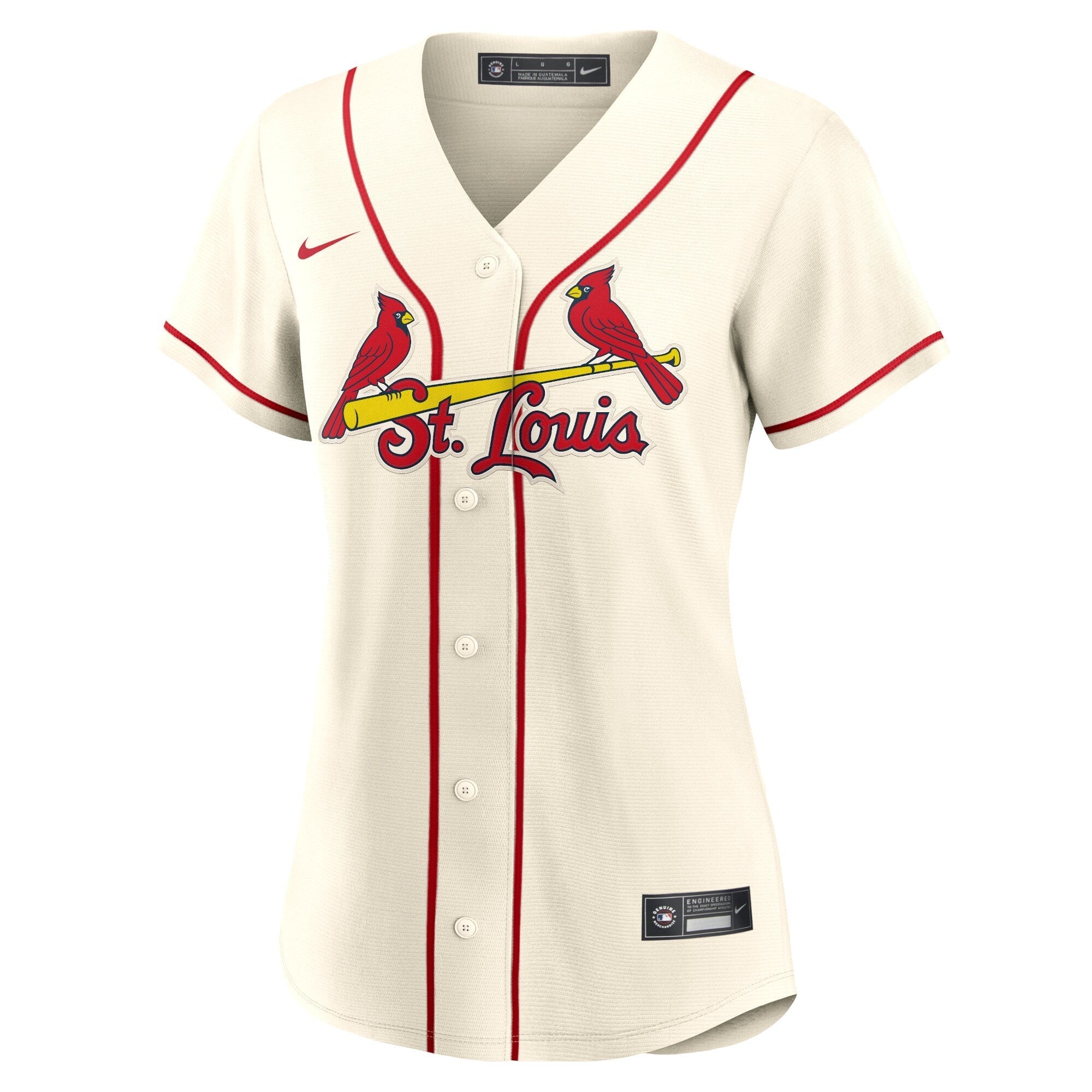 Women's Nike Yadier Molina Cream St. Louis Cardinals Alternate Replica Player Jersey