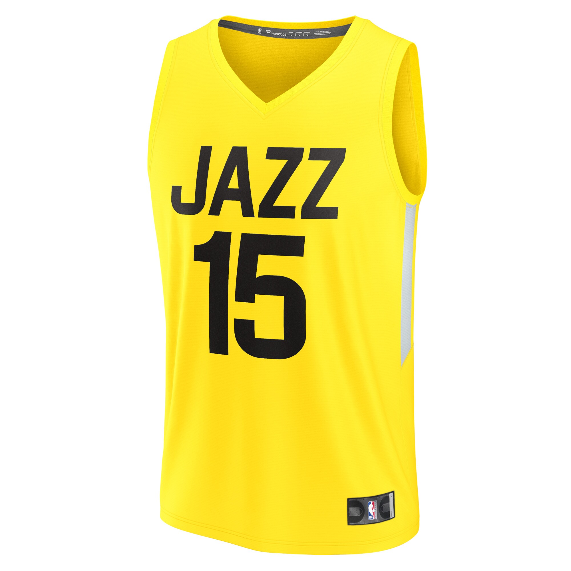 Damian Jones Utah Jazz Fanatics Branded Fast Break Player Jersey - Icon Edition - Yellow