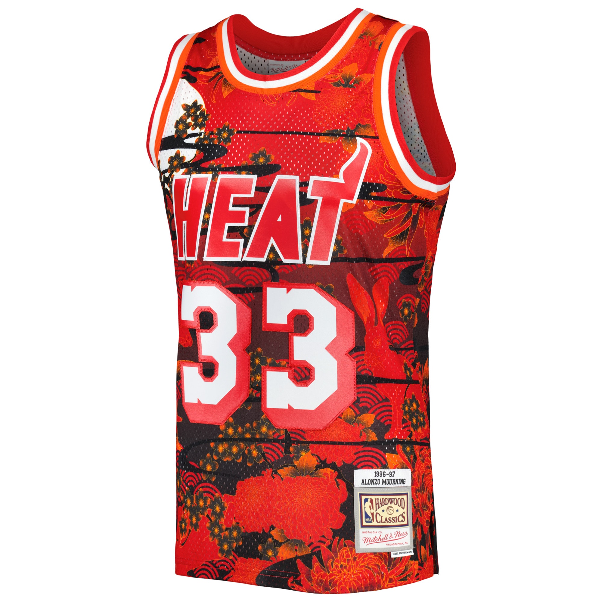 Alonzo Mourning Miami Heat Mitchell & Ness Hardwood Classics Lunar New Year Swingman Jersey - Red
