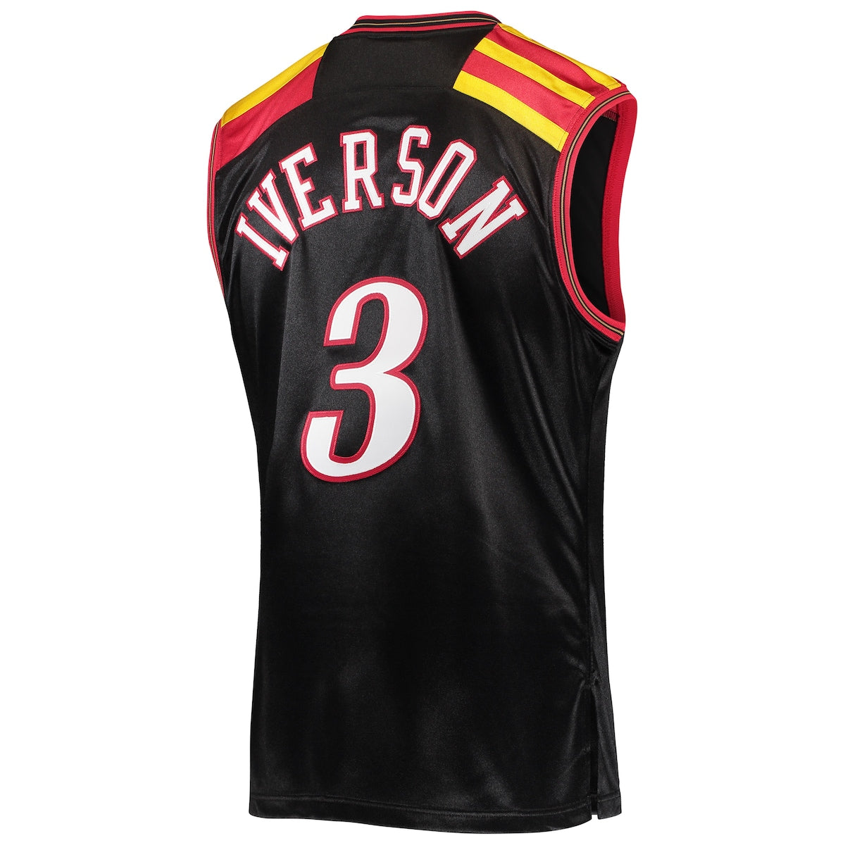 Men's Allen Iverson Mitchell & Ness 76ers Hardwood Classics Authentic Jersey - Black