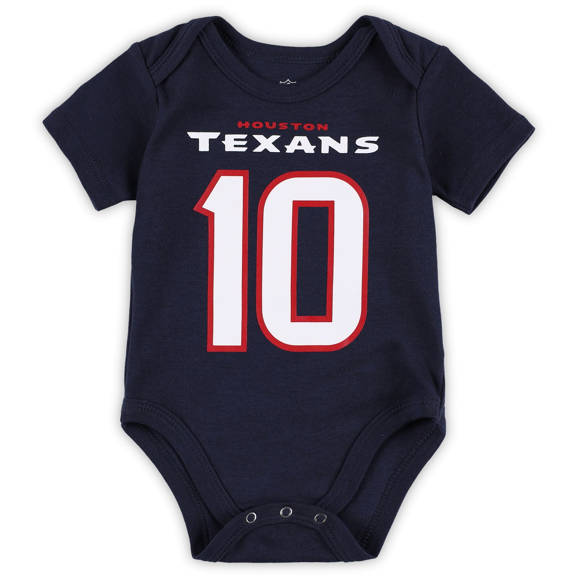 Davis Mills Houston Texans Newborn & Infant Team Player Bodysuit - Navy