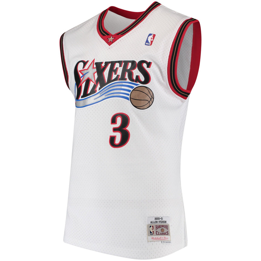 Men's Allen Iverson Philadelphia 76ers 2000-2001 Swingman Replica Jersey By Mitchell & Ness