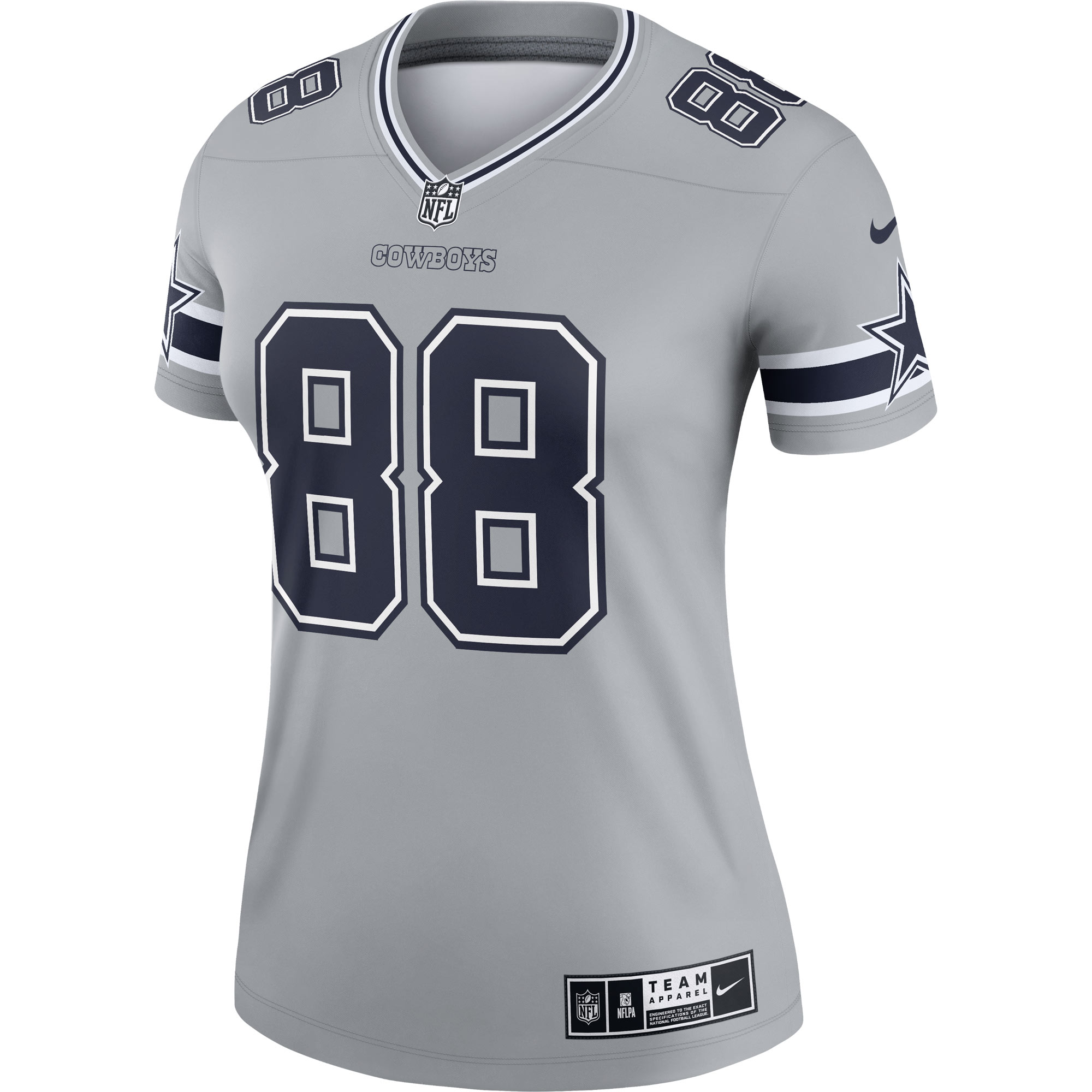 CeeDee Lamb Dallas Cowboys Nike Women's Inverted Legend Jersey - Gray