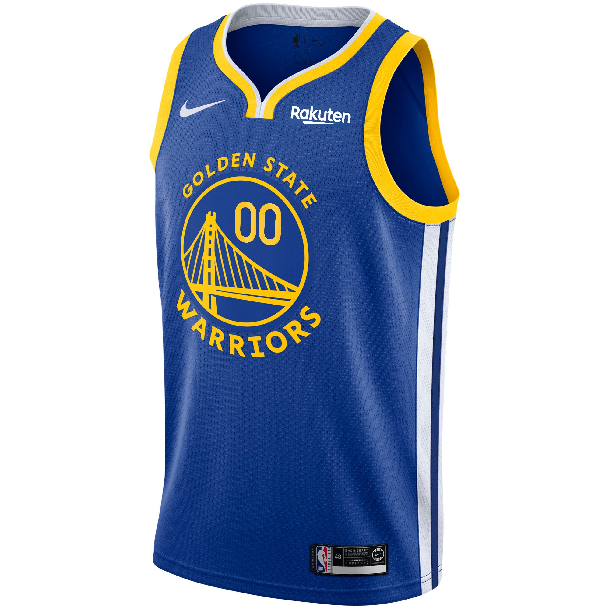 Golden State Warriors Nike 2020/21 Swingman Custom Jersey - Icon Edition - Royal