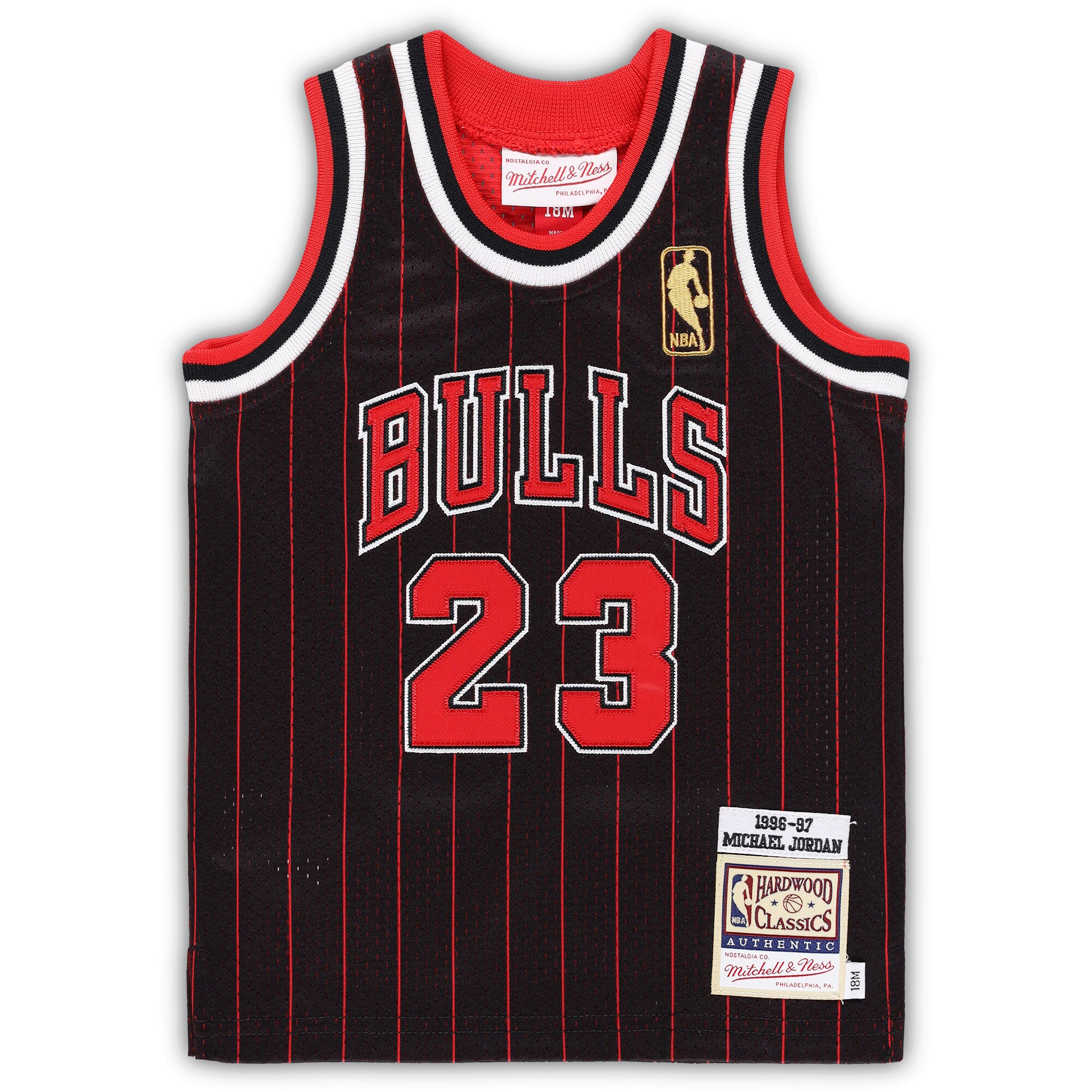 Michael Jordans Chicago Bulls Mitchell & Ness Infant 1996/97 Hardwood Classics Authentic Jersey - Black