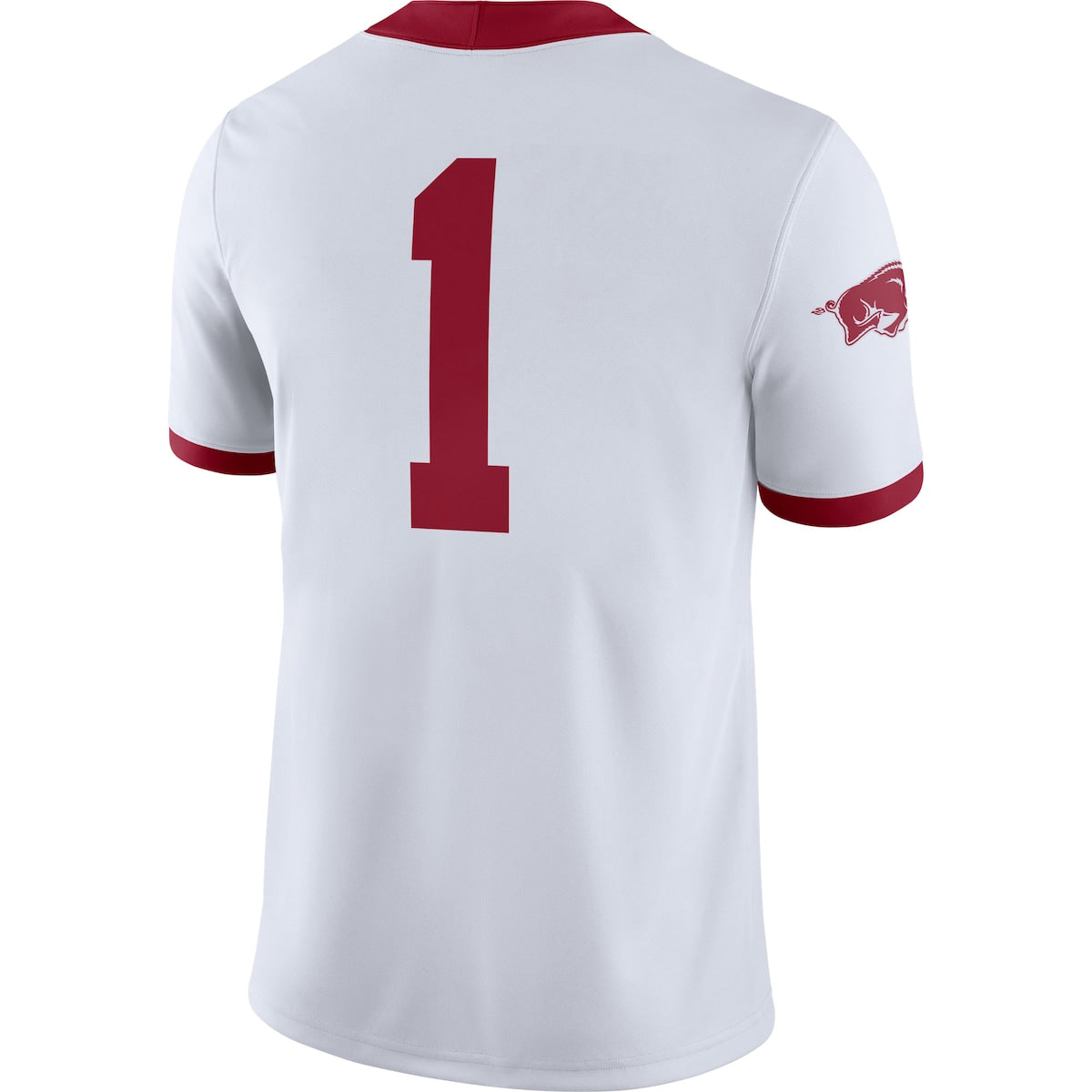 Men's  Nike Arkansas #1 Alternate Game Jersey - White