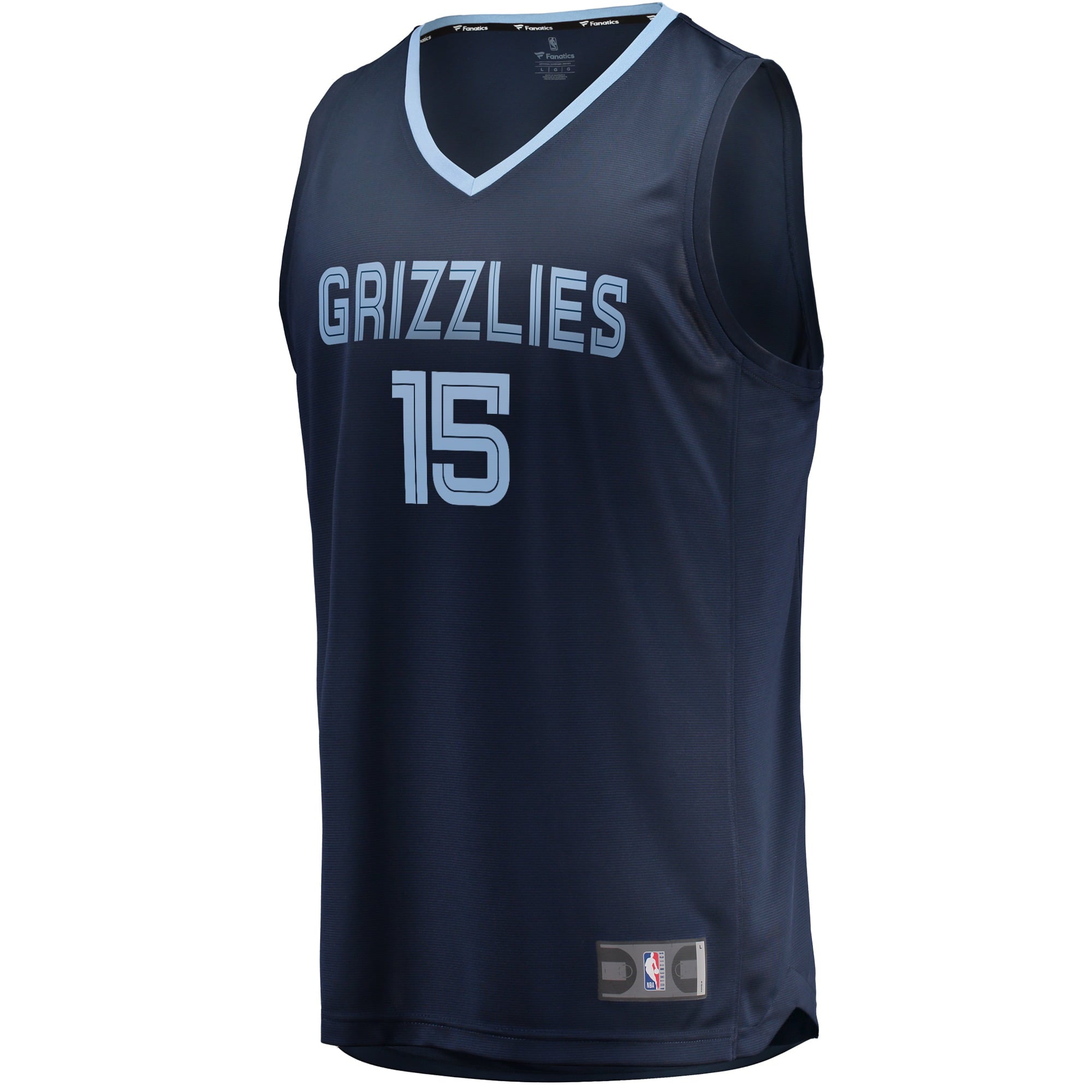 Men's Fanatics Branded Brandon Clarke Navy Memphis Grizzlies Fast Break Replica Jersey - Icon Edition