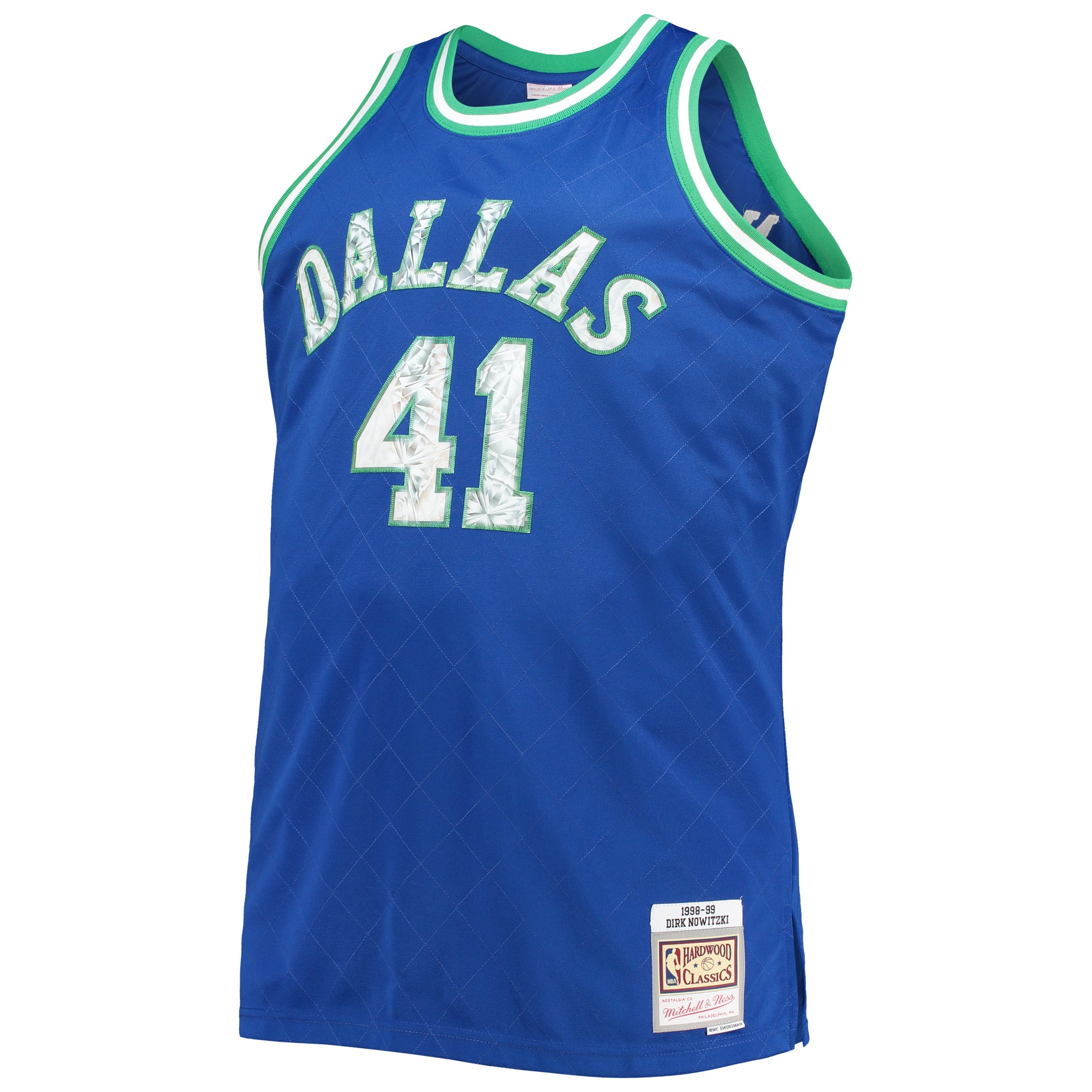 Dirk Nowitzki Dallas Mavericks Mitchell & Ness Big & Tall 1998-99 NBA 75th Anniversary Diamond Swingman Jersey - Royal