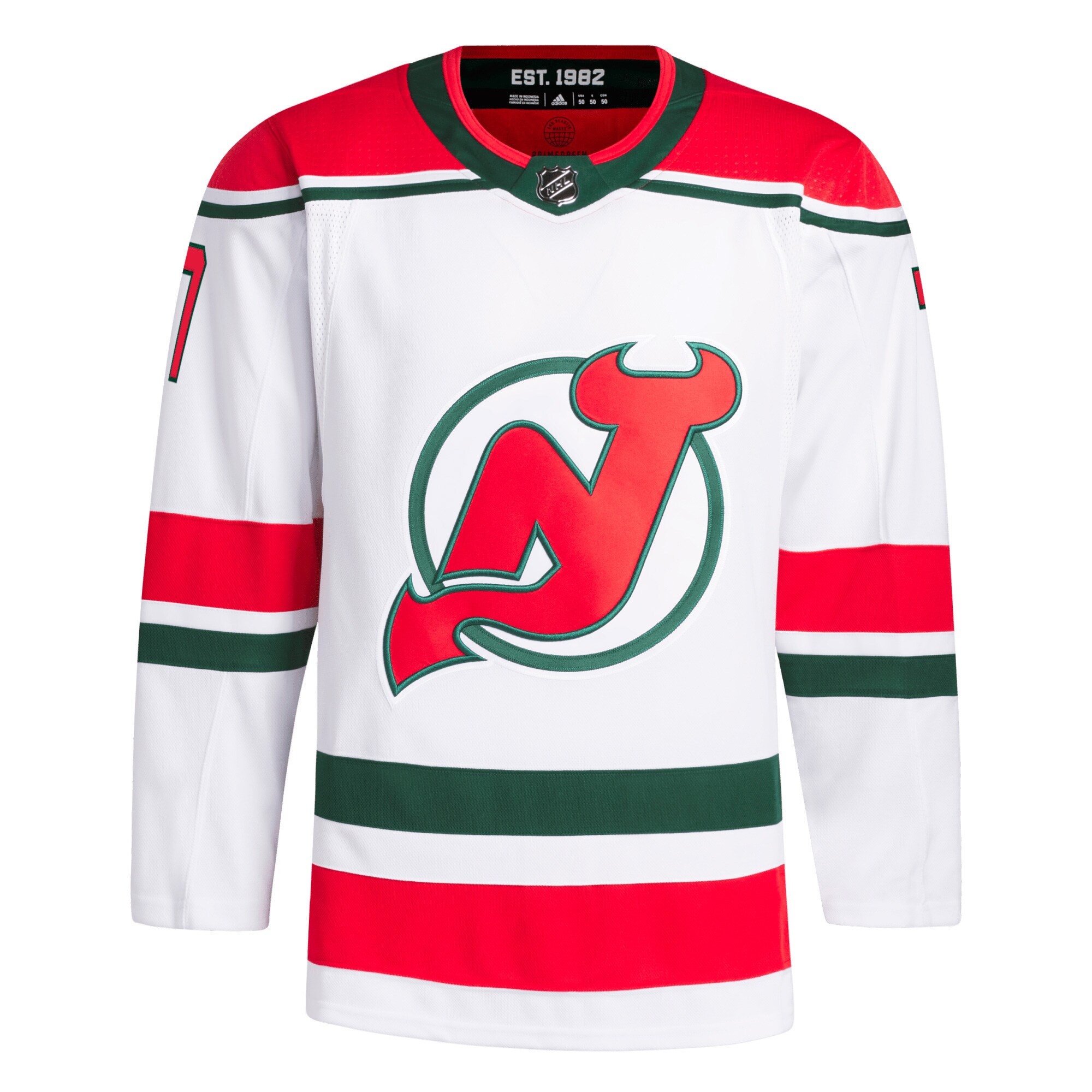 Dougie Hamilton New Jersey Devils adidas  Primegreen Authentic Pro Player Jersey - White