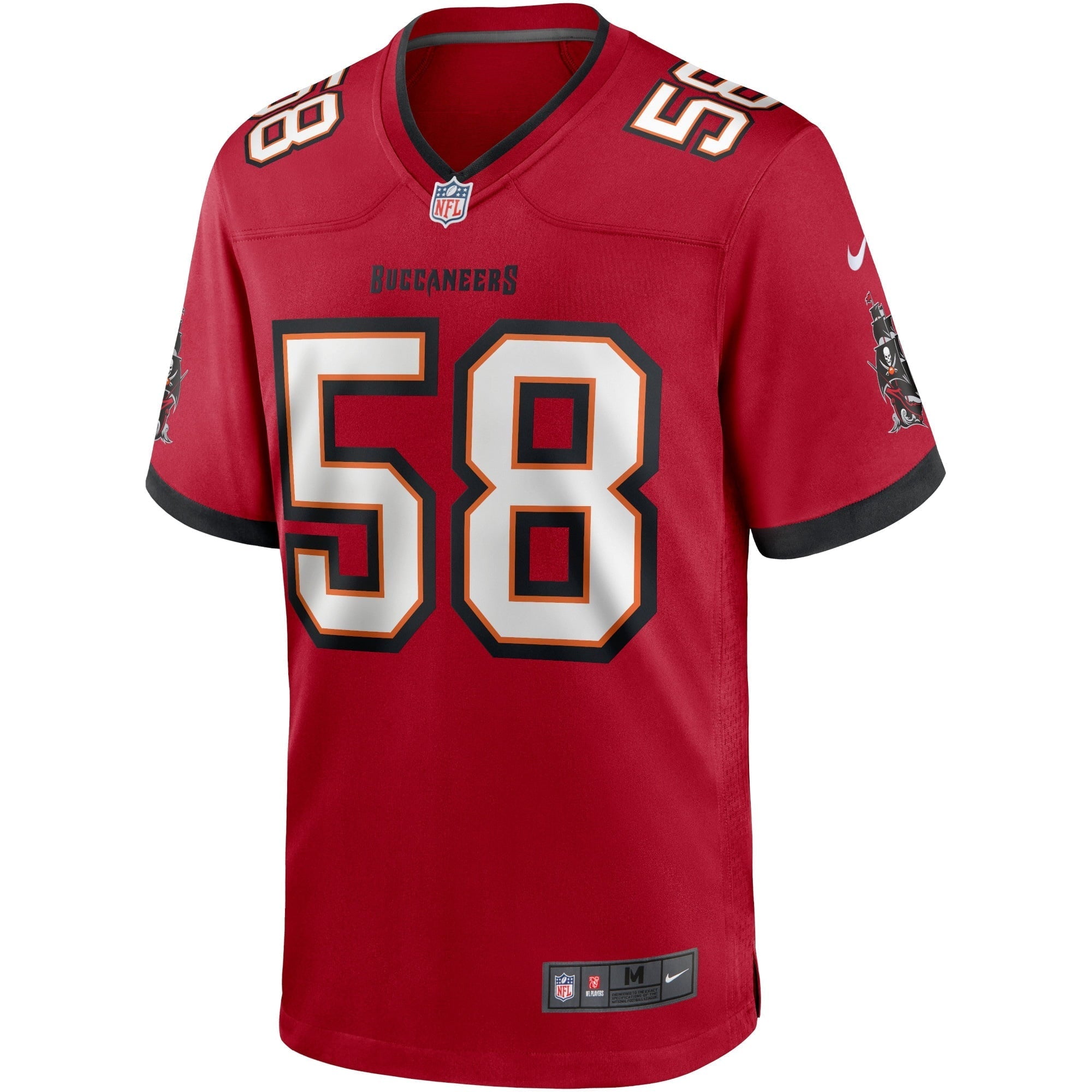 Men's Nike Shaquil Barrett Red Tampa Bay Buccaneers Game Jersey