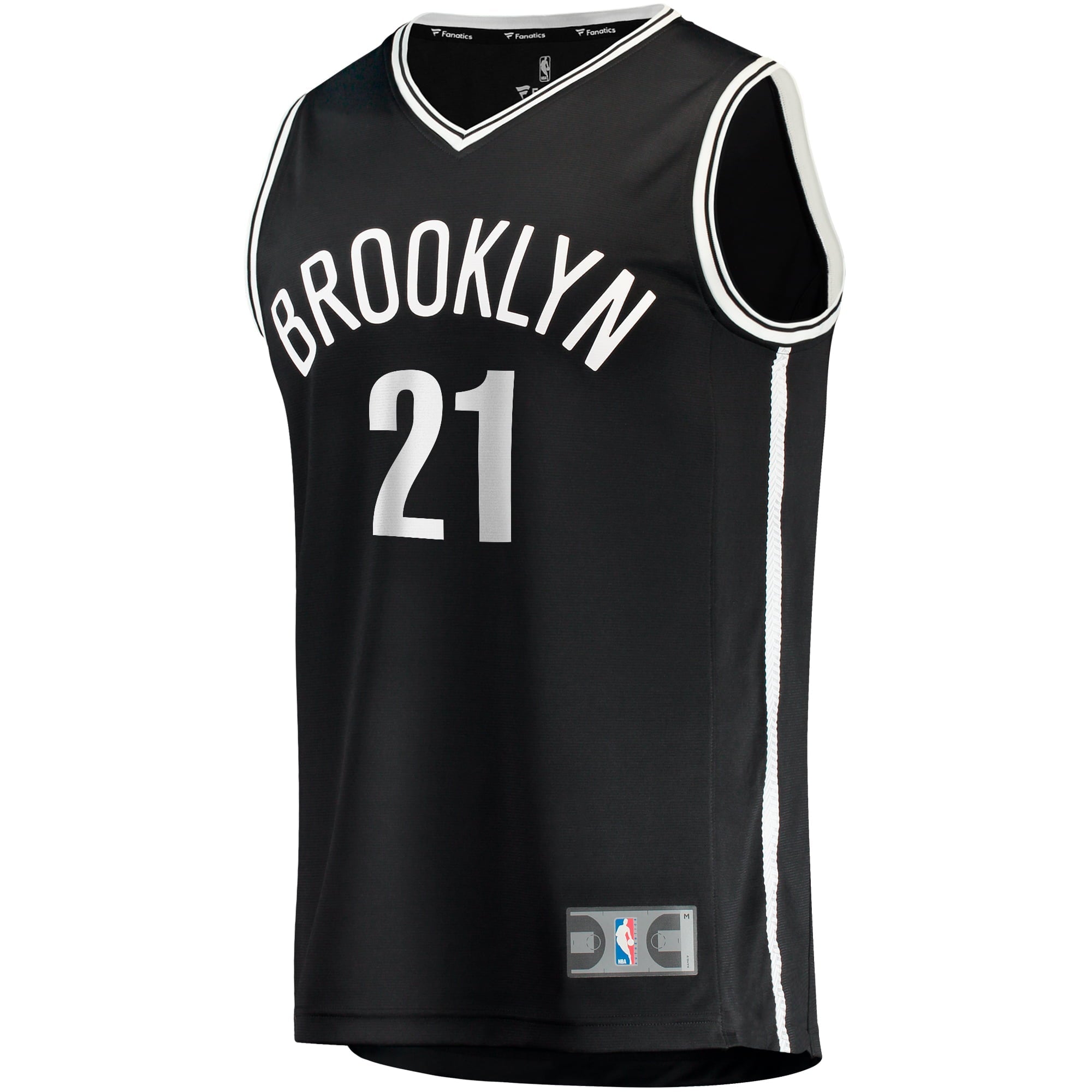Youth Fanatics Branded Noah Clowney Black Brooklyn Nets 2023 NBA Draft First Round Pick Fast Break Replica Jersey - Icon