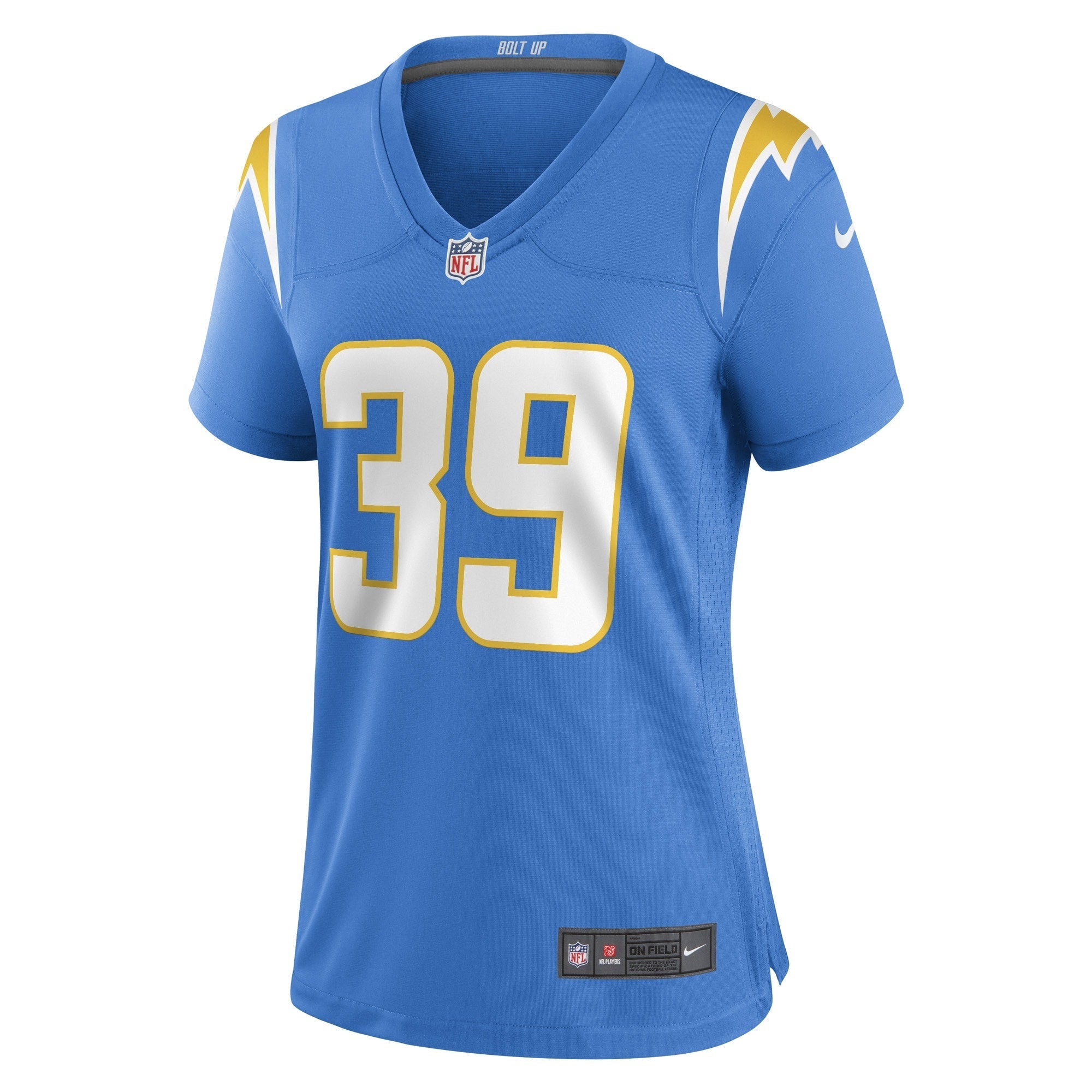 Women's Nike Michael Jacquet Powder Blue Los Angeles Chargers Game Player Jersey