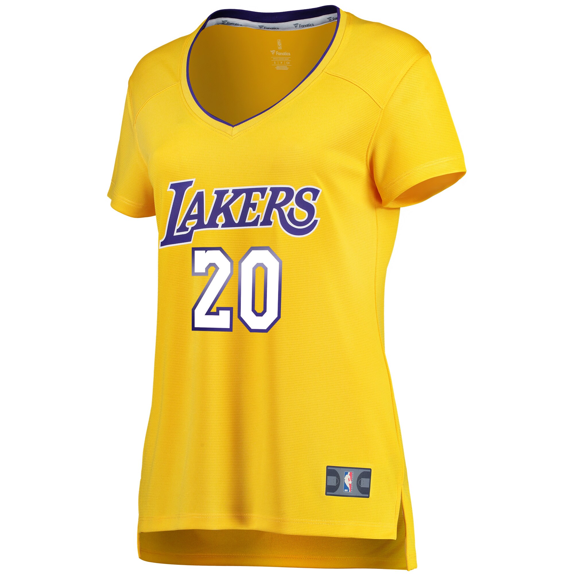 Andre Ingram Los Angeles Lakers Fanatics Branded Women's Fast Break Road Replica Jersey Gold - Icon Edition