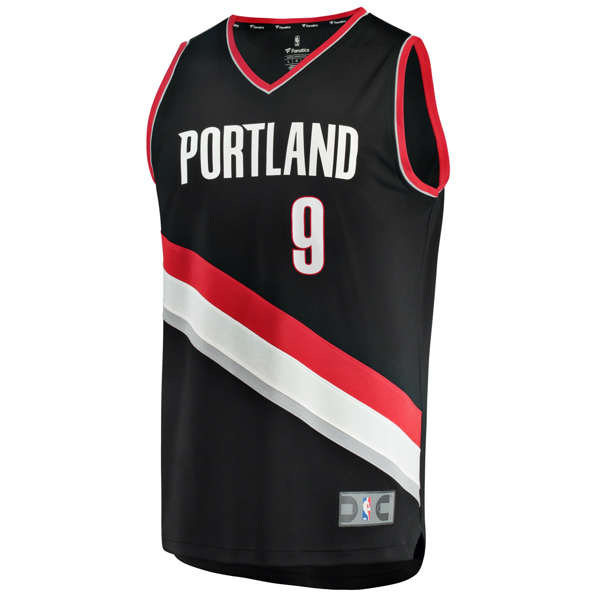 Jerami Grant Portland Trail Blazers Fanatics Branded Fast Break Replica Jersey - Icon Edition - Black