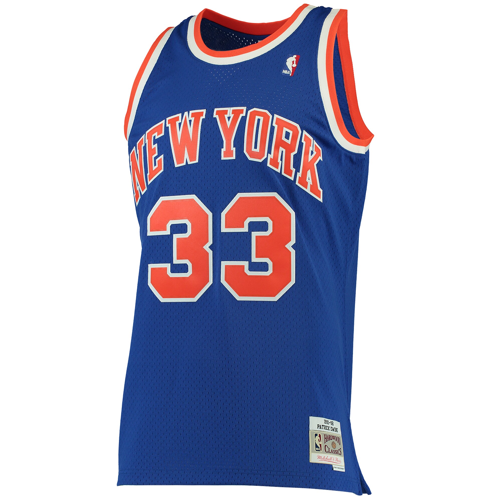 Patrick Ewing New York Knicks Mitchell & Ness Hardwood Classics Swingman Jersey - Blue