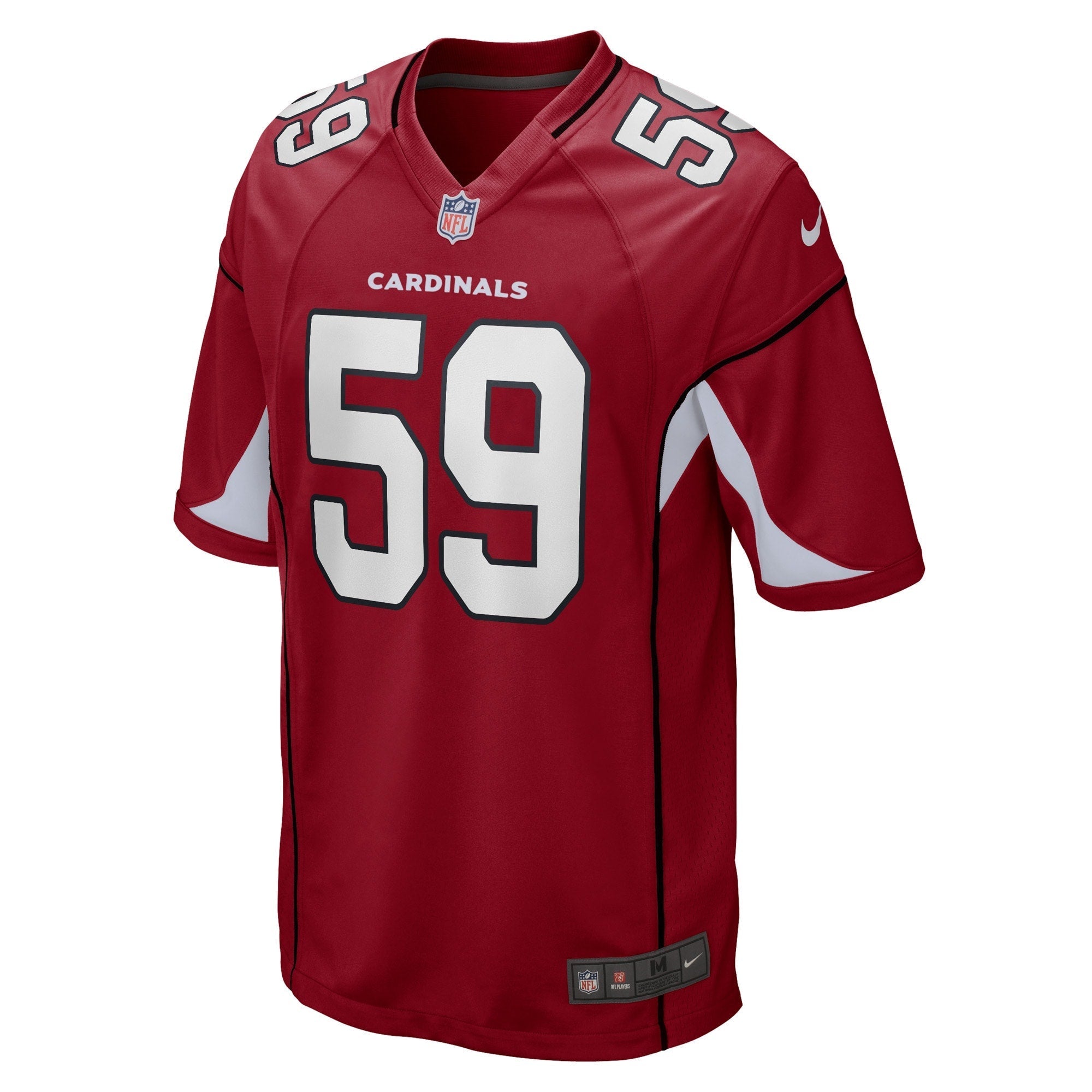 Men's Nike Nick Vigil Cardinal Arizona Cardinals Game Player Jersey