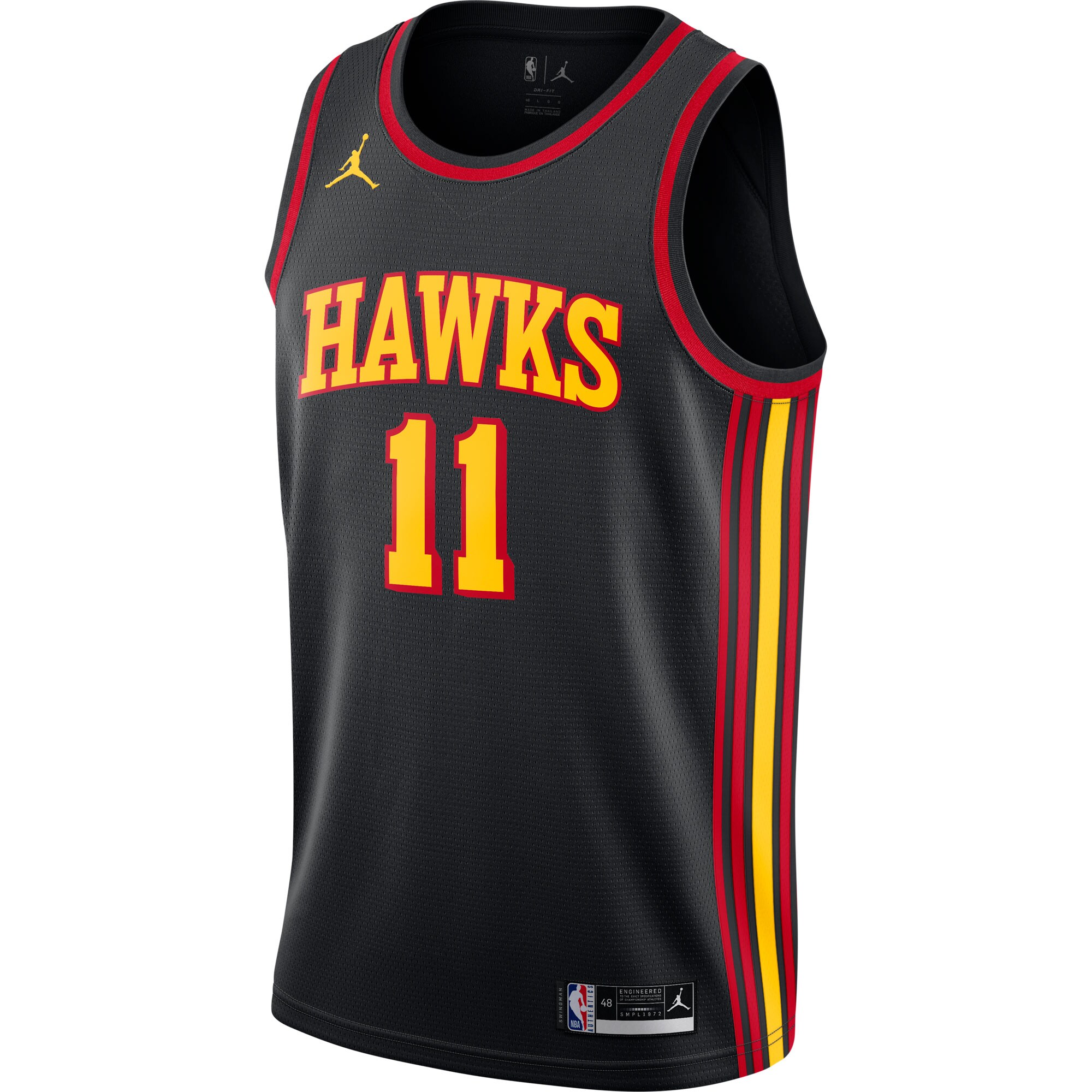 Trae Young Atlanta Hawks Jordans Brand 2020/21 Swingman Jersey - Statement Edition - Black