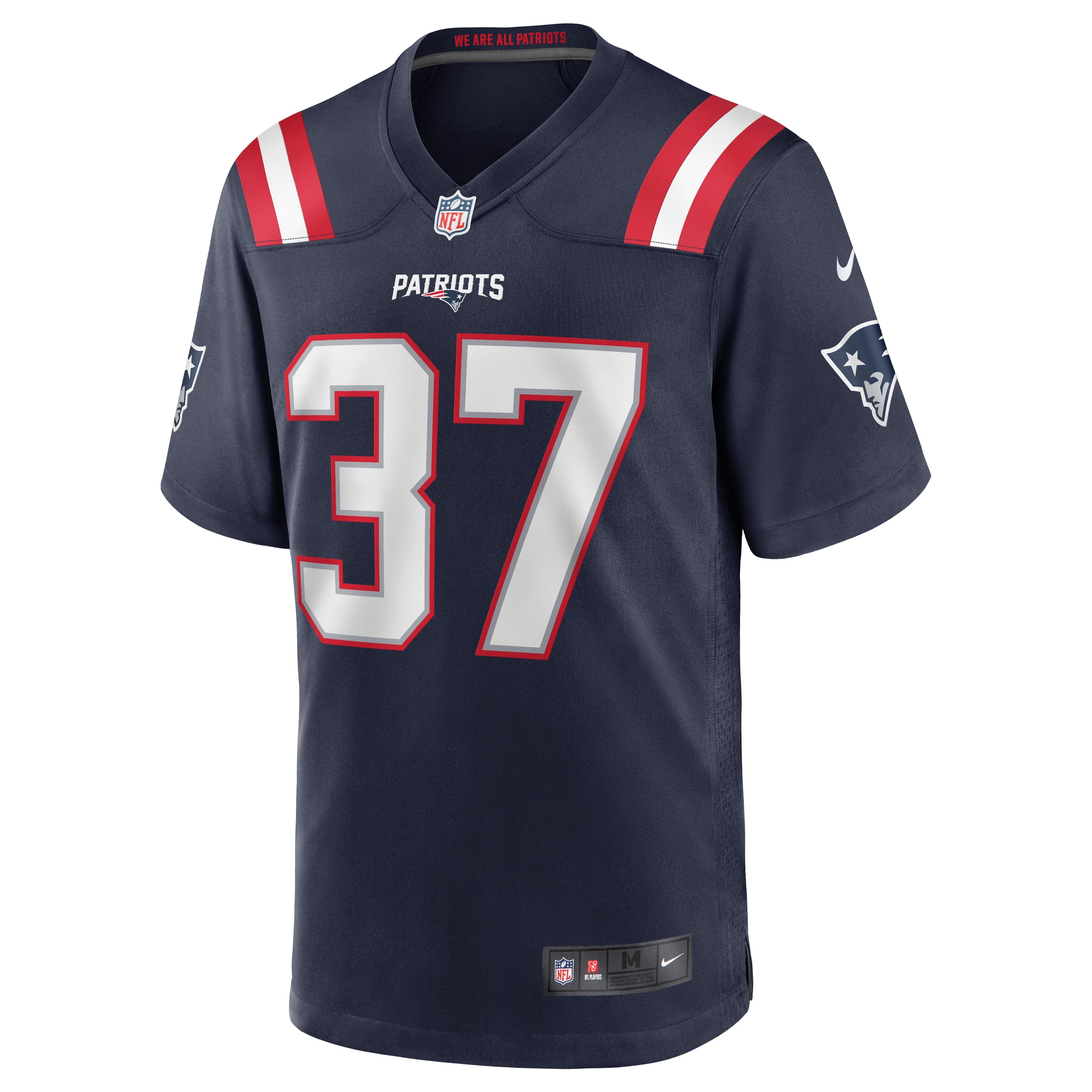 Men's Nike Damien Harris Navy New England Patriots Game Jersey