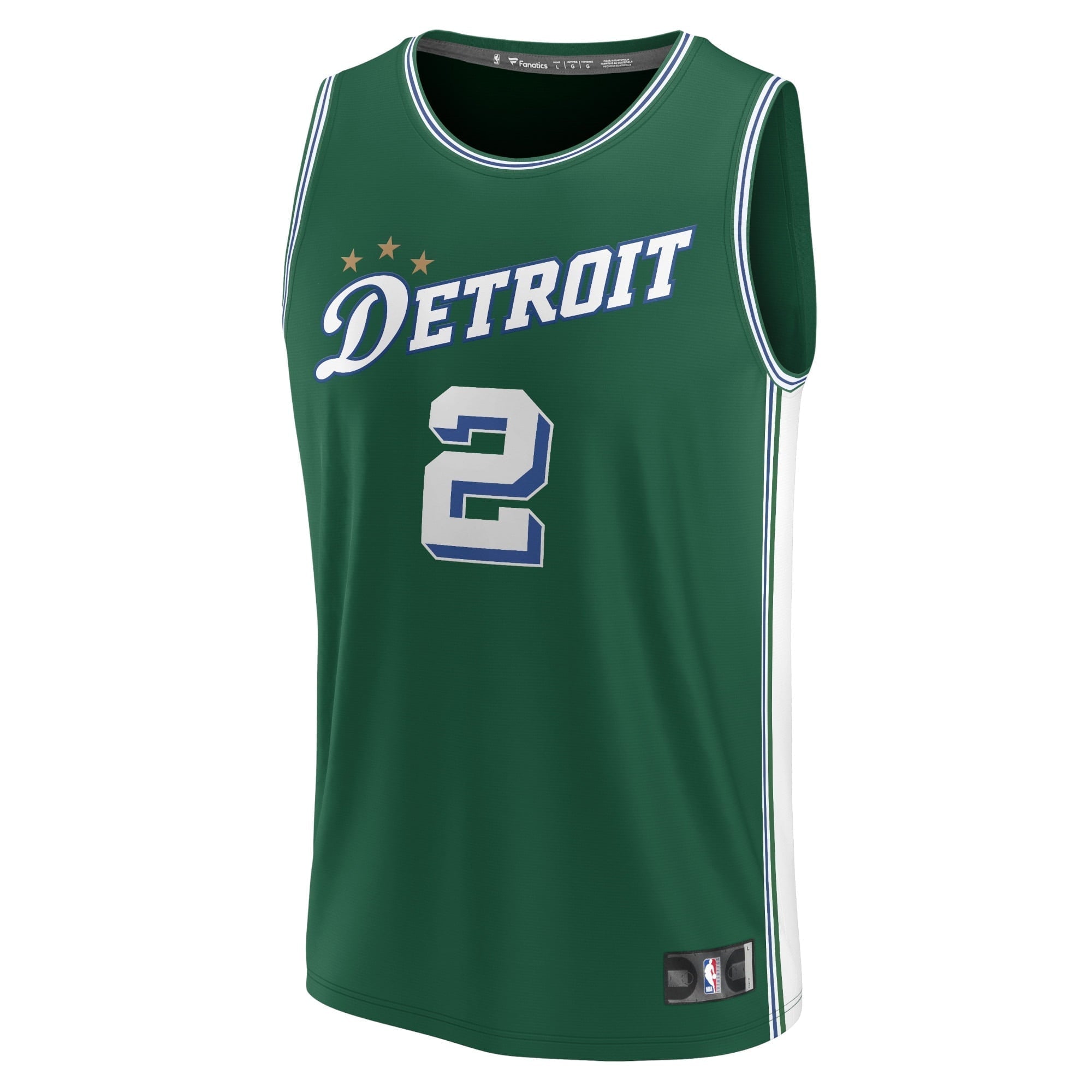 Youth Fanatics Branded Cade Cunningham Green Detroit Pistons 2022/23 Fastbreak Jersey - City Edition