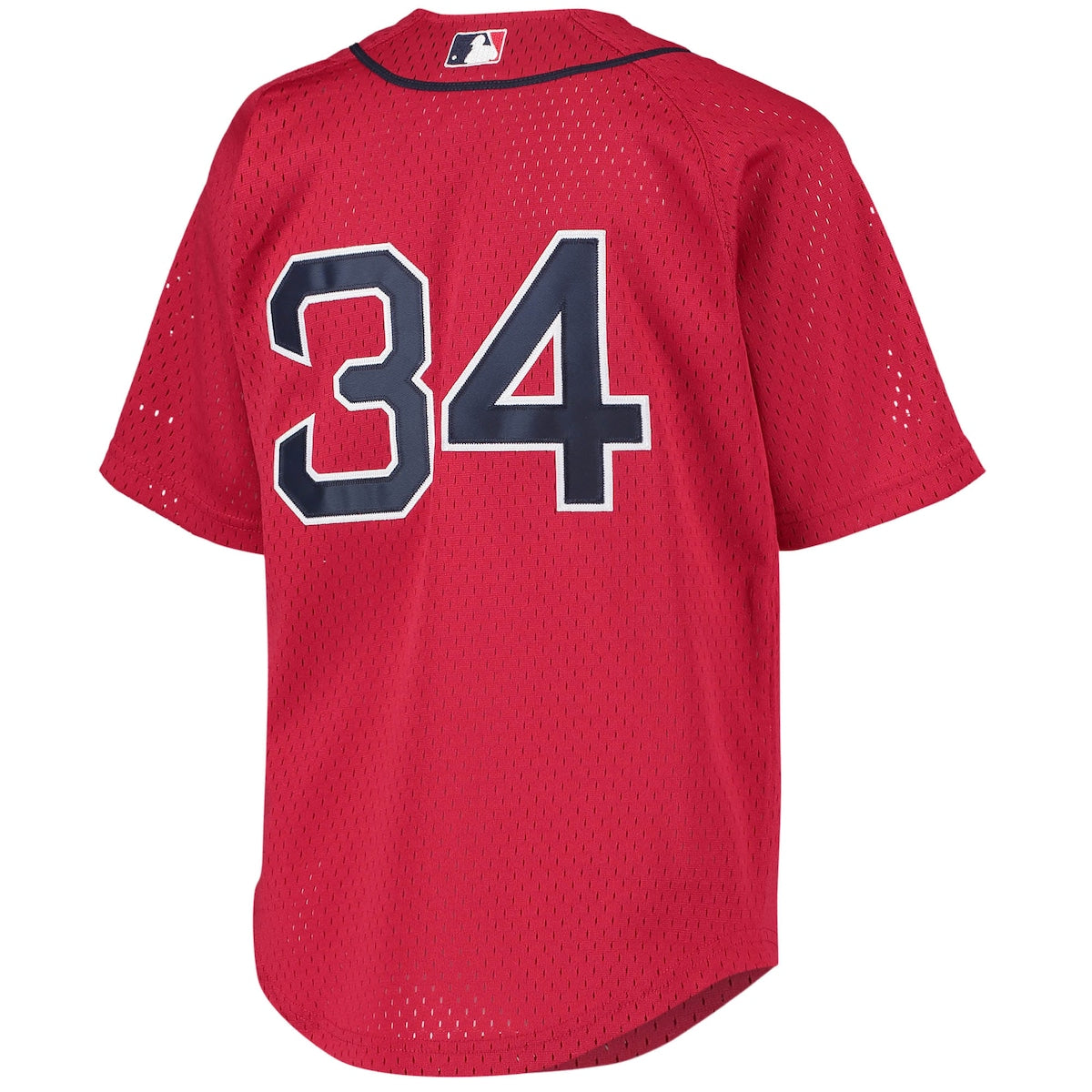 Boys' Grade School David Ortiz Mitchell & Ness Red Sox Cooperstown Mesh Batting Practice Jersey - Red