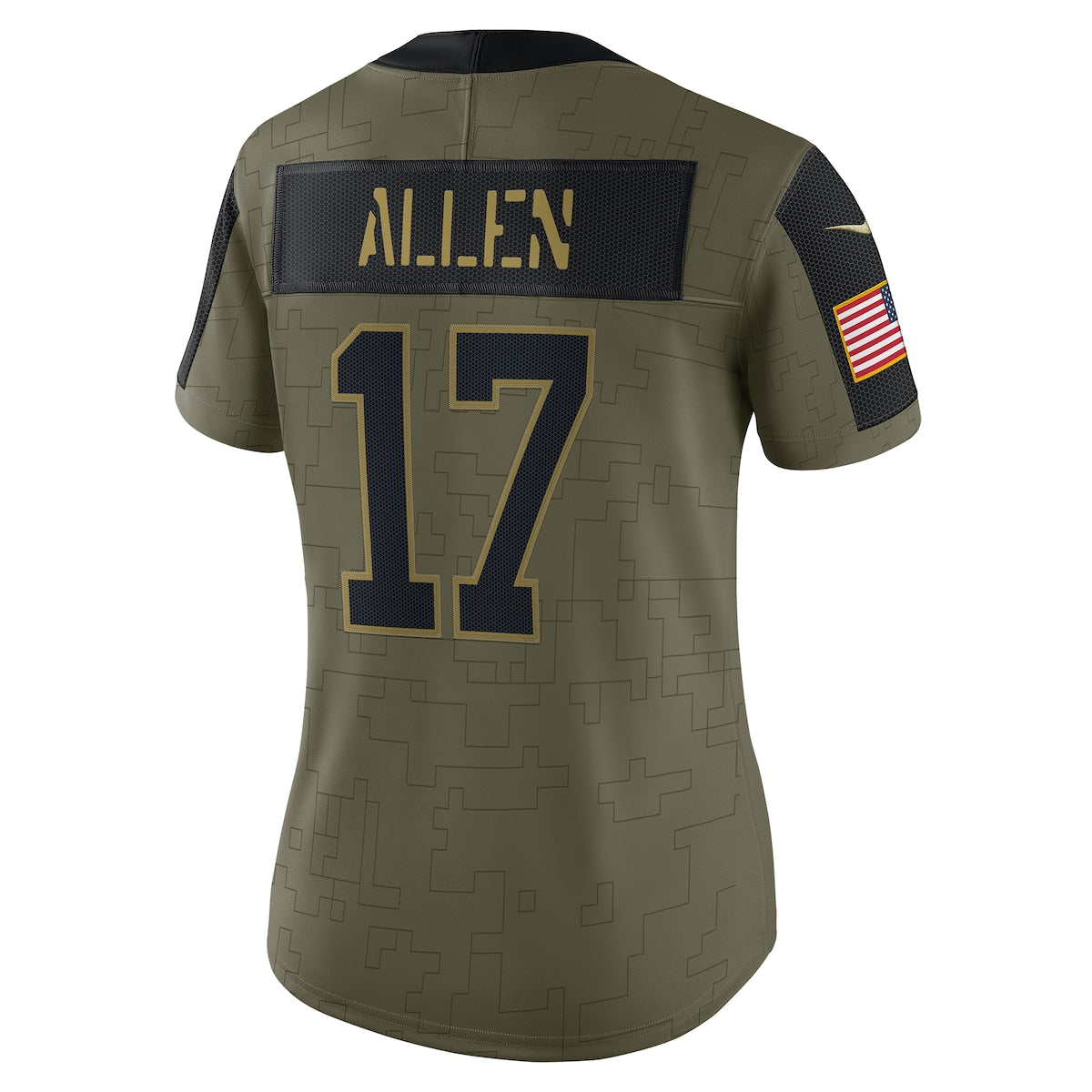 Women's Josh Allen Nike Bills 2021 Salute To Service Limited Jersey - Green