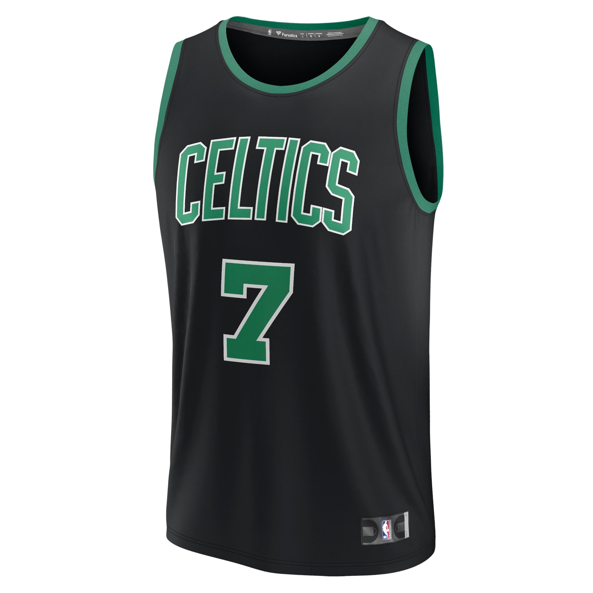 Youth Fanatics Branded Jaylen Brown Black Boston Celtics Player Jersey - Statement Edition