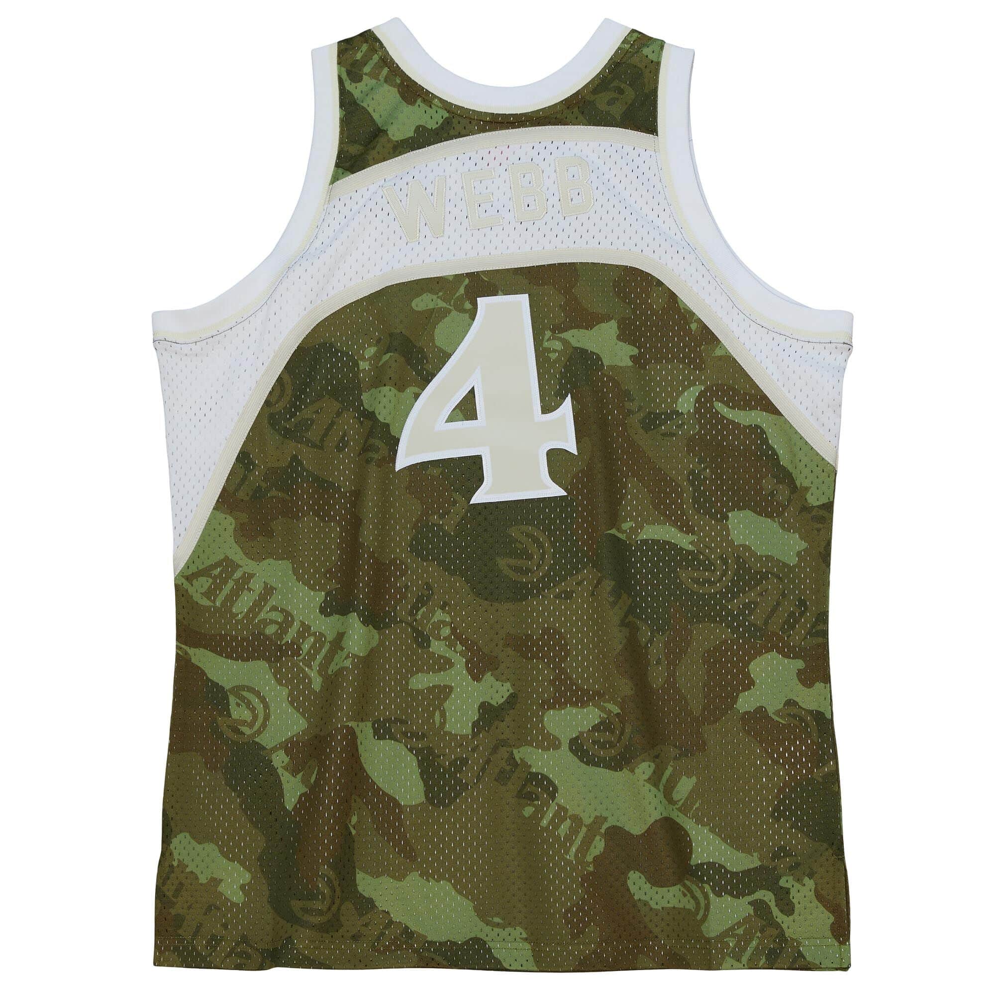 Ghost Green Camo Swingman Spud Webb Atlanta Hawks 1986-87 Jersey