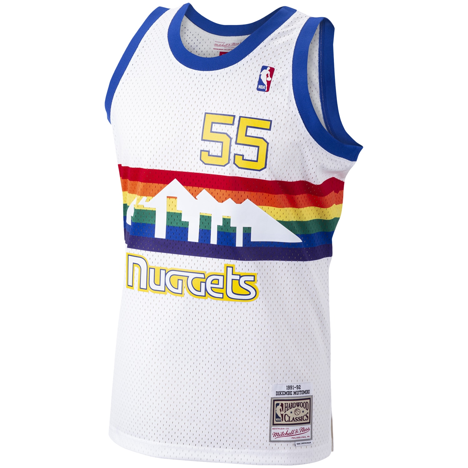 Dikembe Mutombo Denver Nuggets Mitchell & Ness Hardwood Classics Swingman Jersey - White